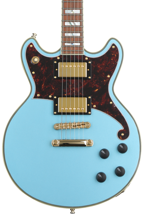D'Angelico Deluxe Brighton Electric Guitar - Steel Blue | Sweetwater