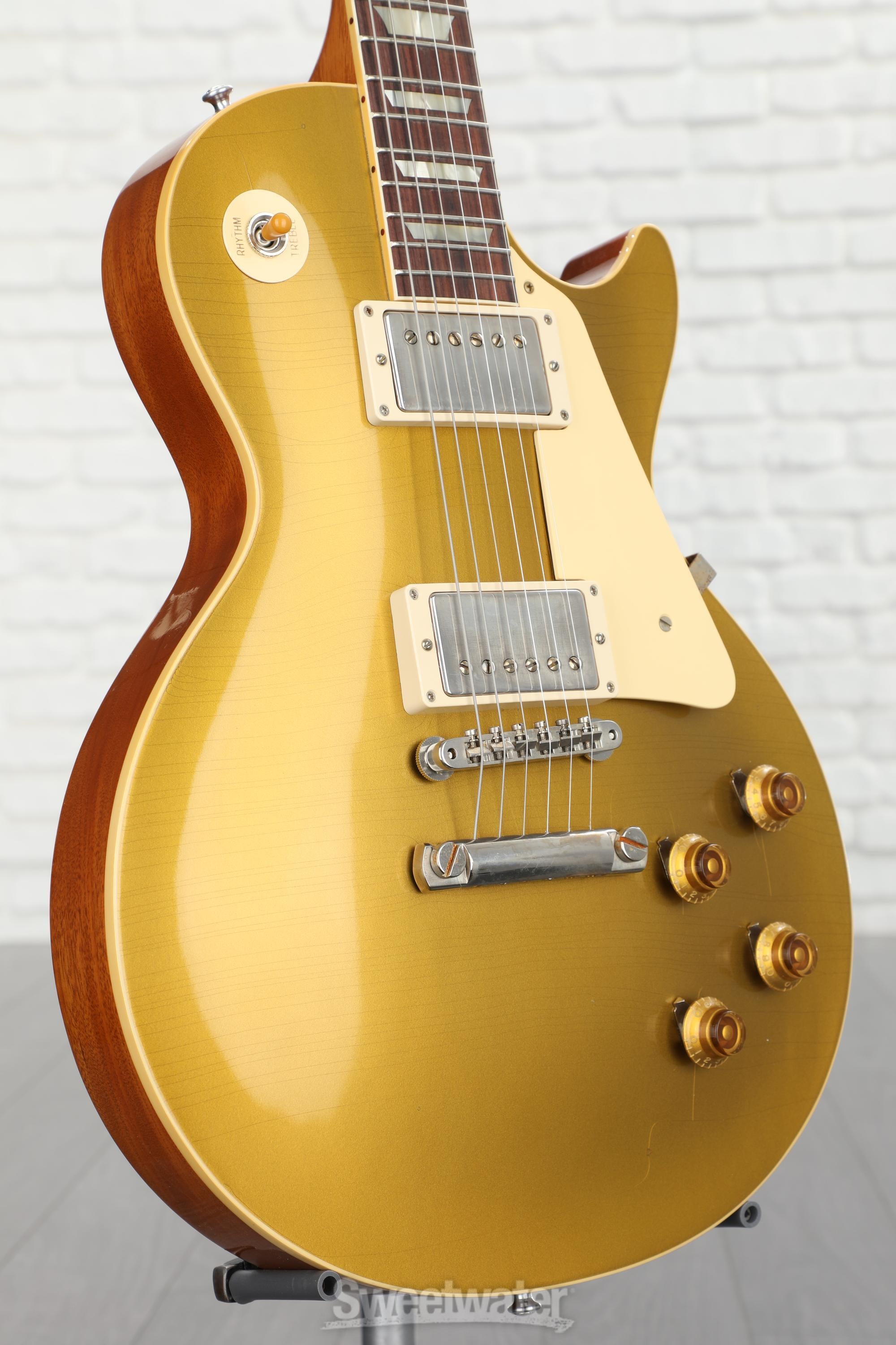 ギター Gibson Custom Shop 57 Les Paul Gold Top Gibson Custom Shop 1957 Les Paul Goldtop Ultra Light Aged