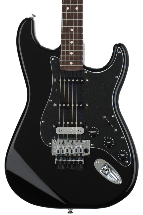 Fender Standard Stratocaster HSS with Floyd Rose - Black with Pau Ferro  Fingerboard