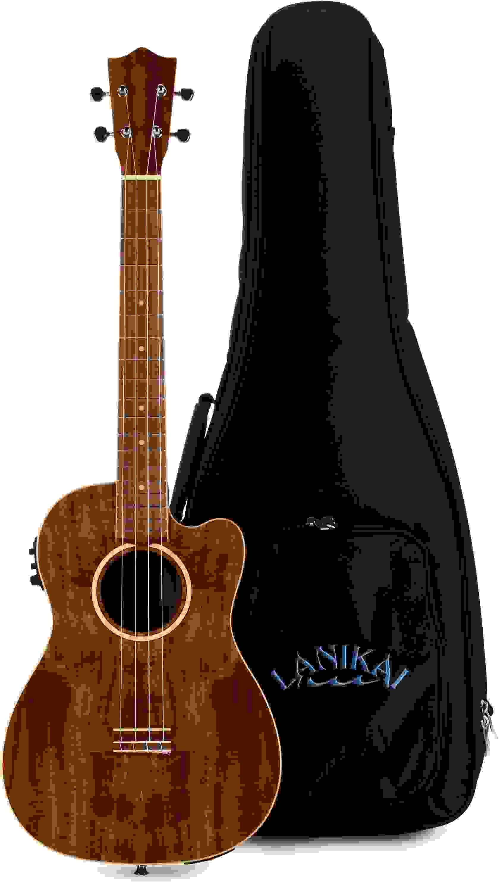 Lanikai ACST-CEB Acacia Baritone Acoustic-Electric Ukulele - Natural