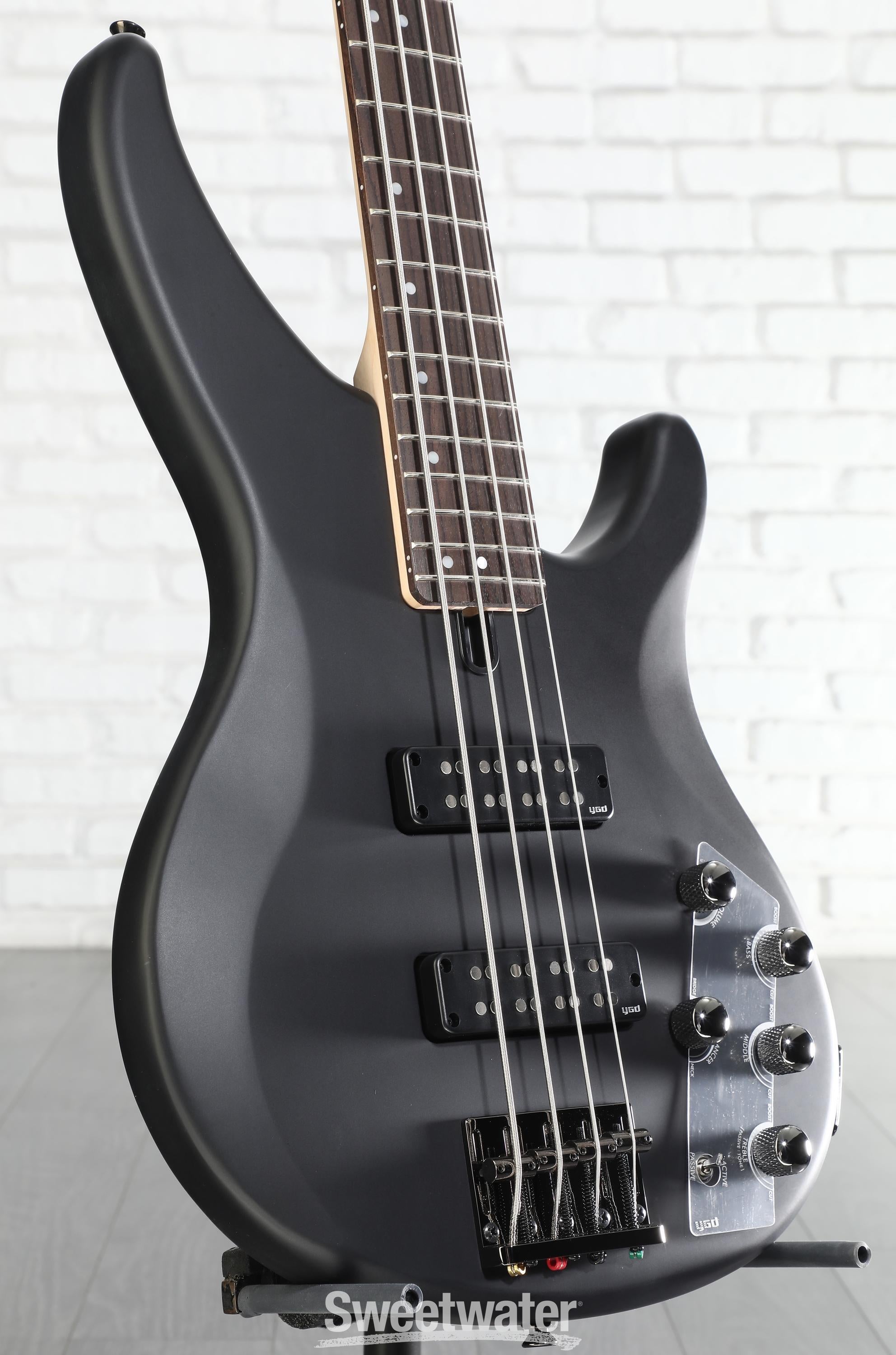 Yamaha TRBX504 4-string Bass Guitar - Translucent Black | Sweetwater