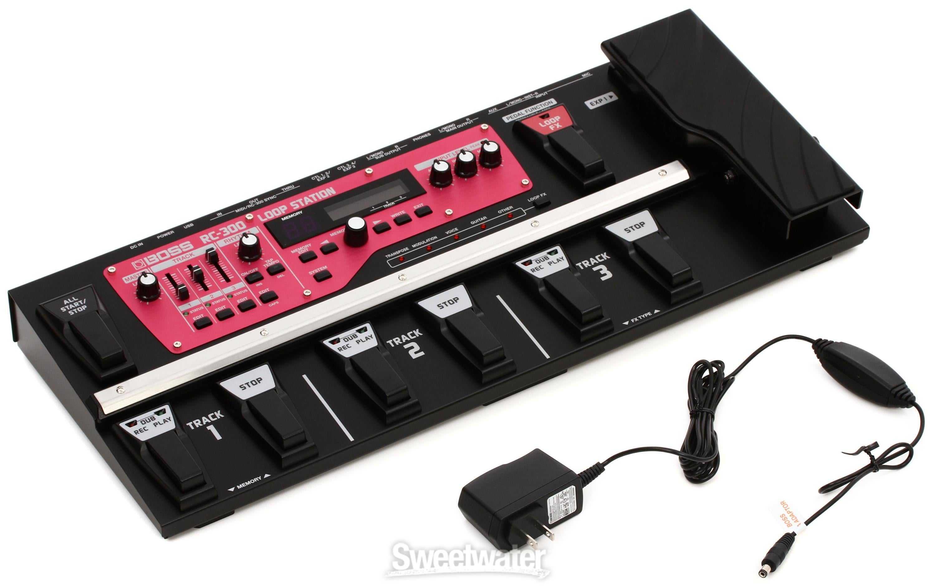 Boss RC-300 Loop Station 3-track Looper Pedal Reviews | Sweetwater