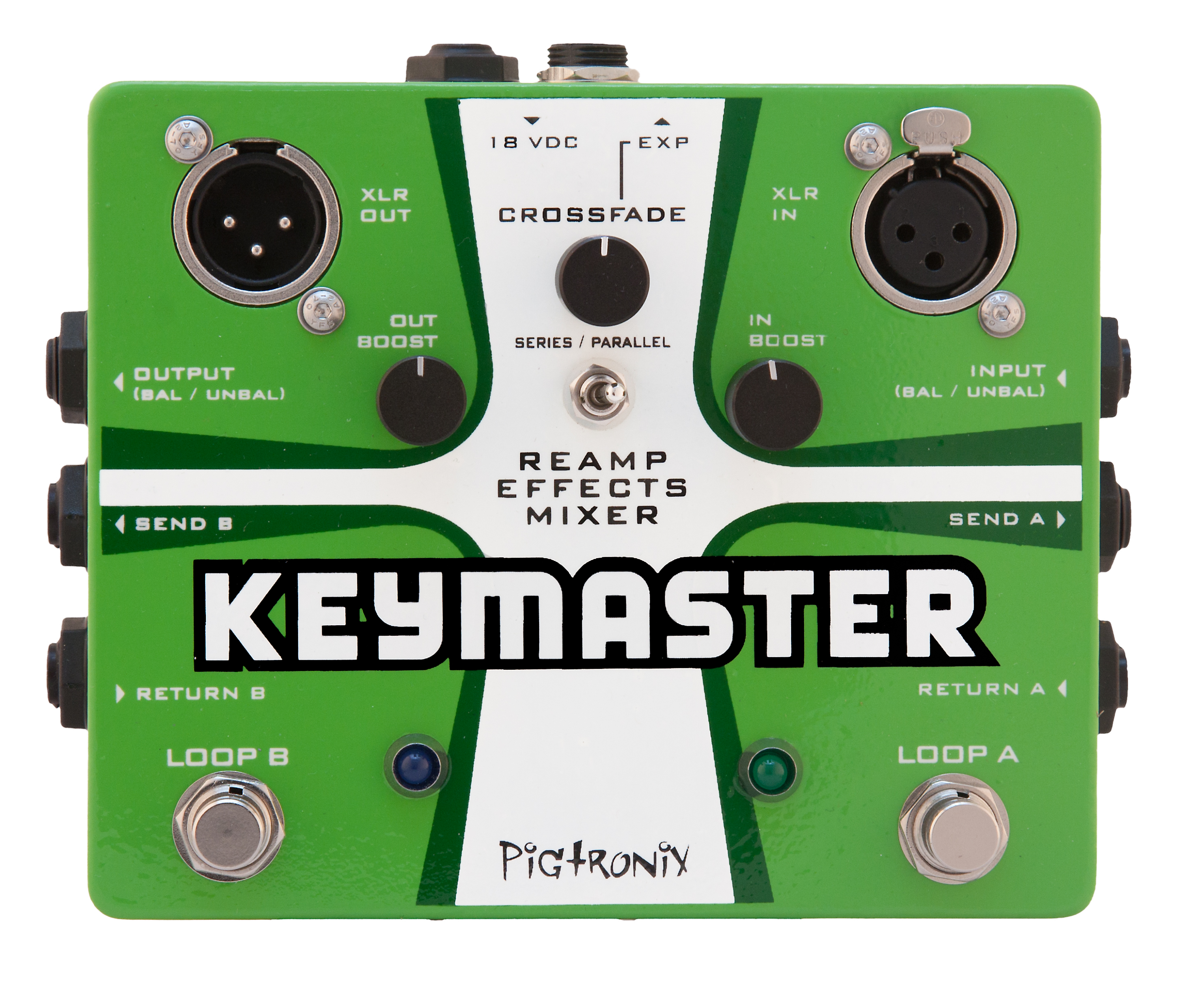 Pigtronix Keymaster【エフェクトミキサー】 Pigtronix Keymaster True Bypass FX Loop | Sweetwater