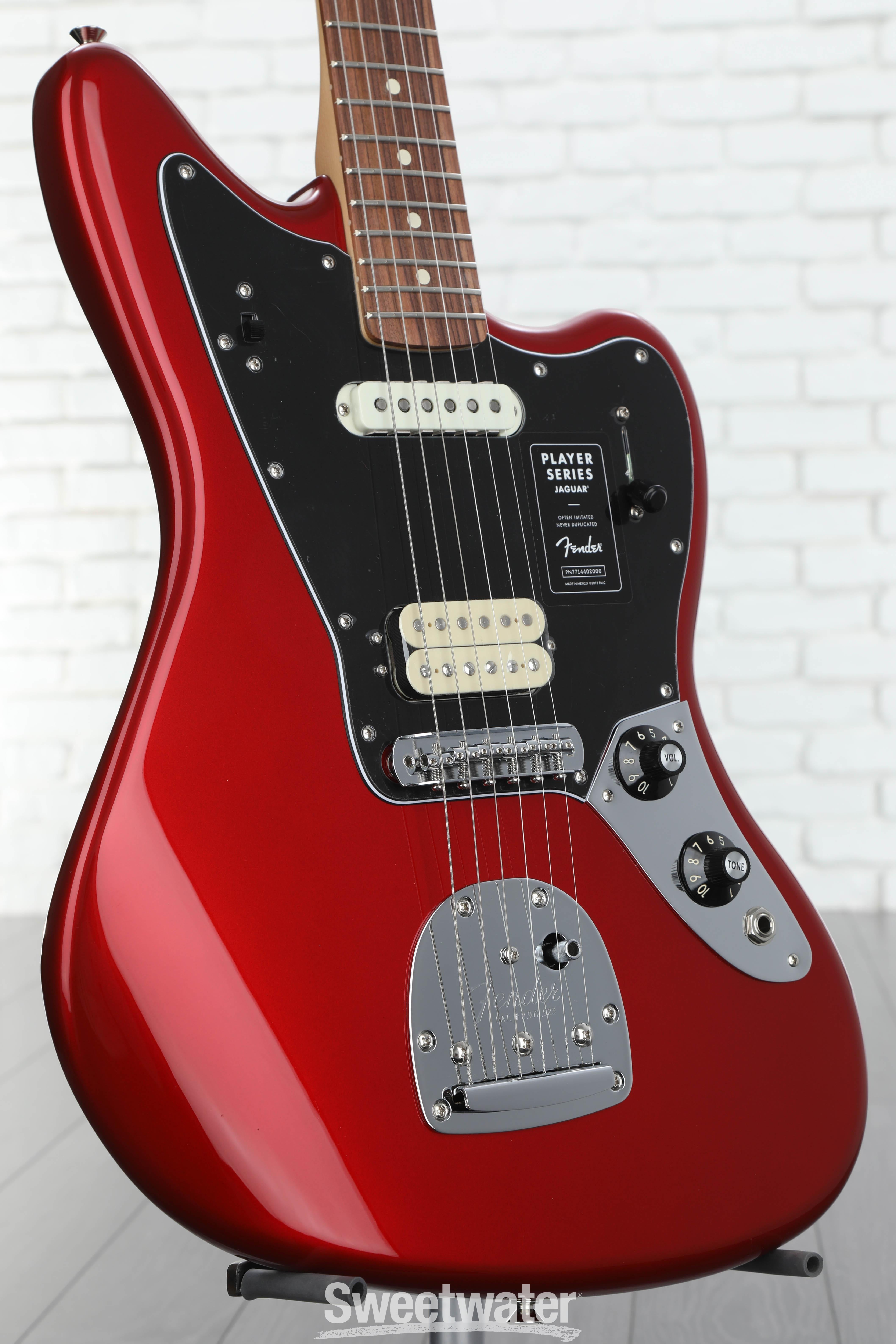 【最終値下げです】美品　Fender Jaguar レッド 値下げ】美品 Fender Jaguar レッド - メルカリ