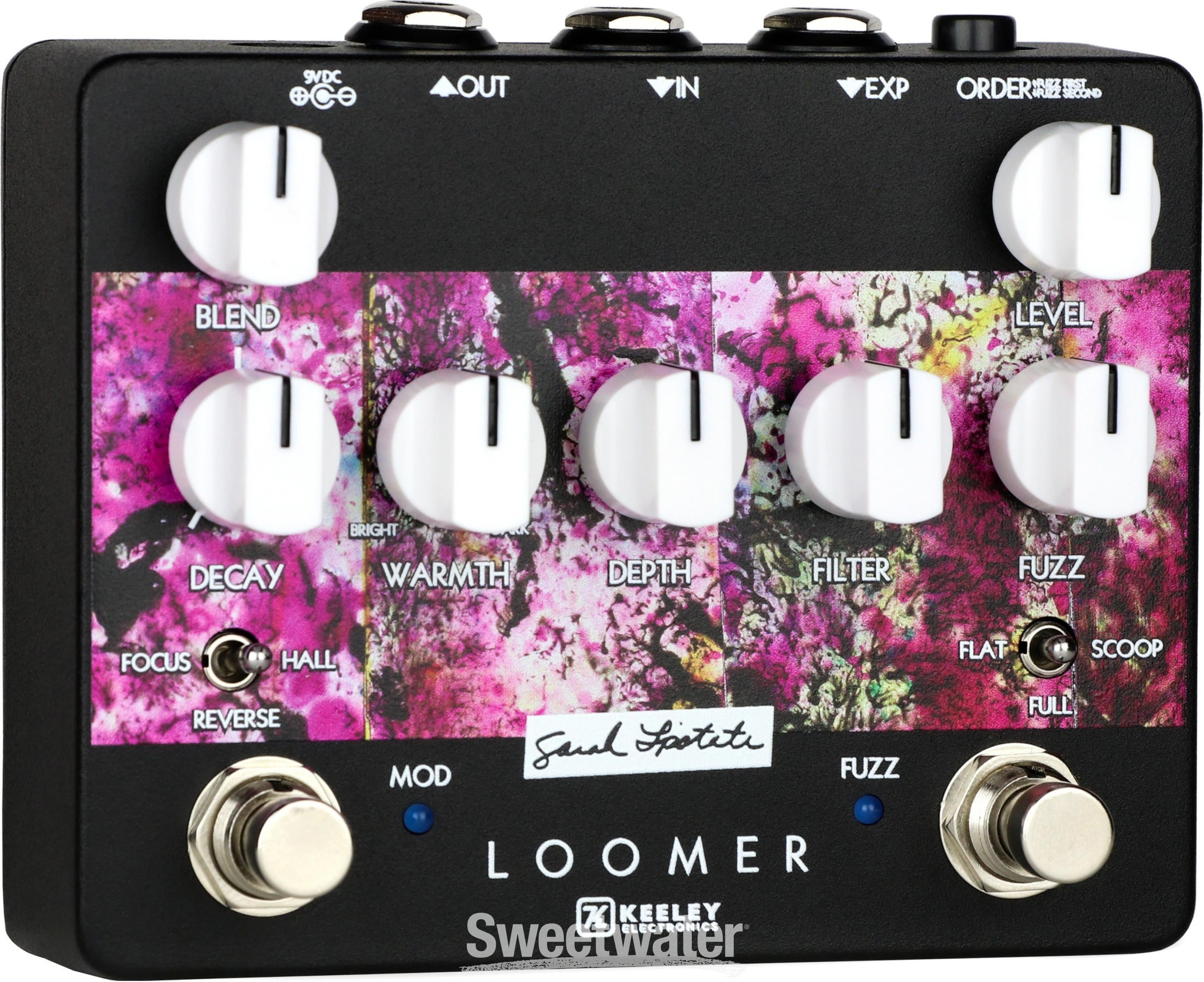 Keeley Loomer Reverb and Fuzz Pedal - Sarah Lipstate Artist Series Edition