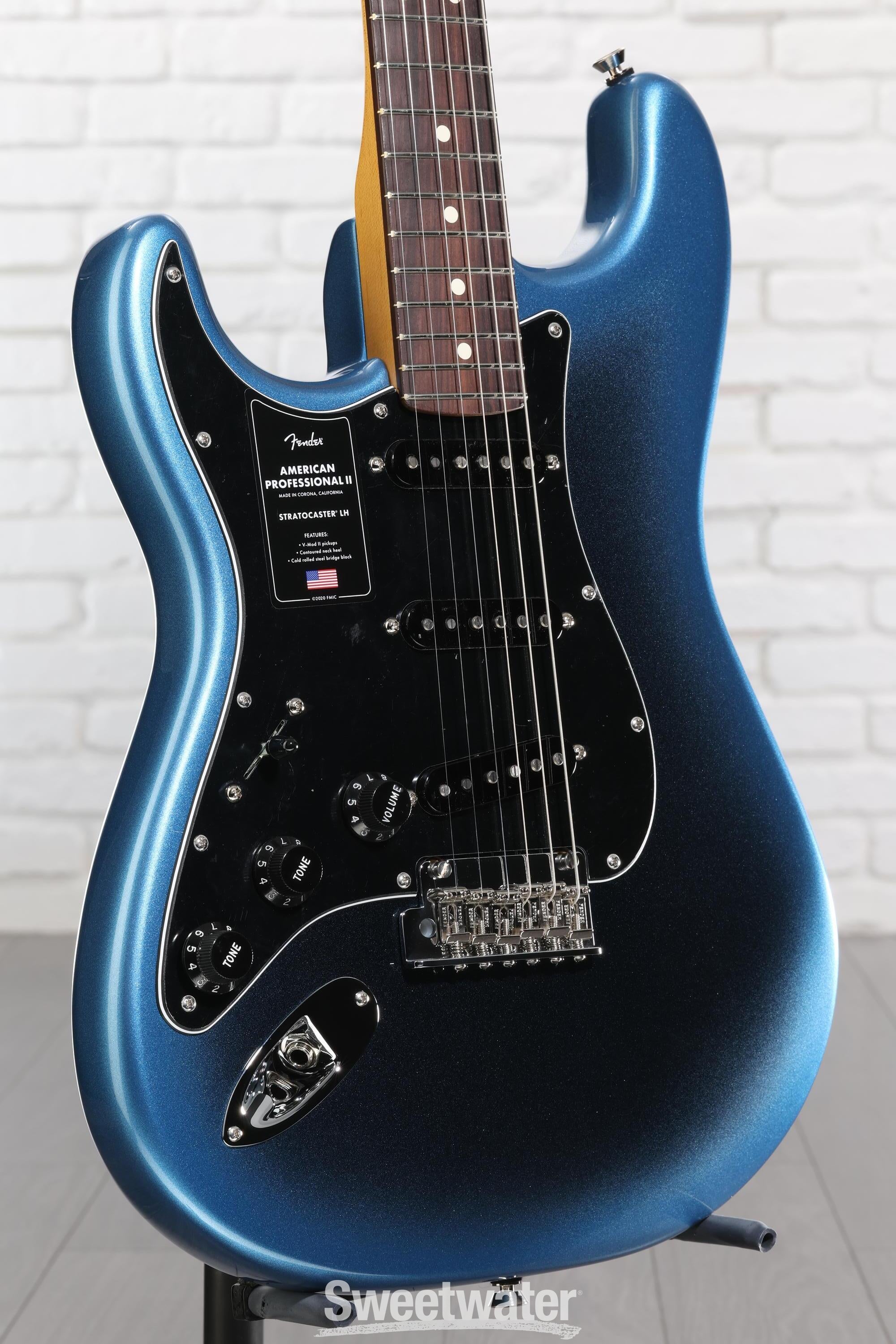 Photo of Fender American Professional II Stratocaster Left-handed - Dark Night with Rosewood Fingerboard
