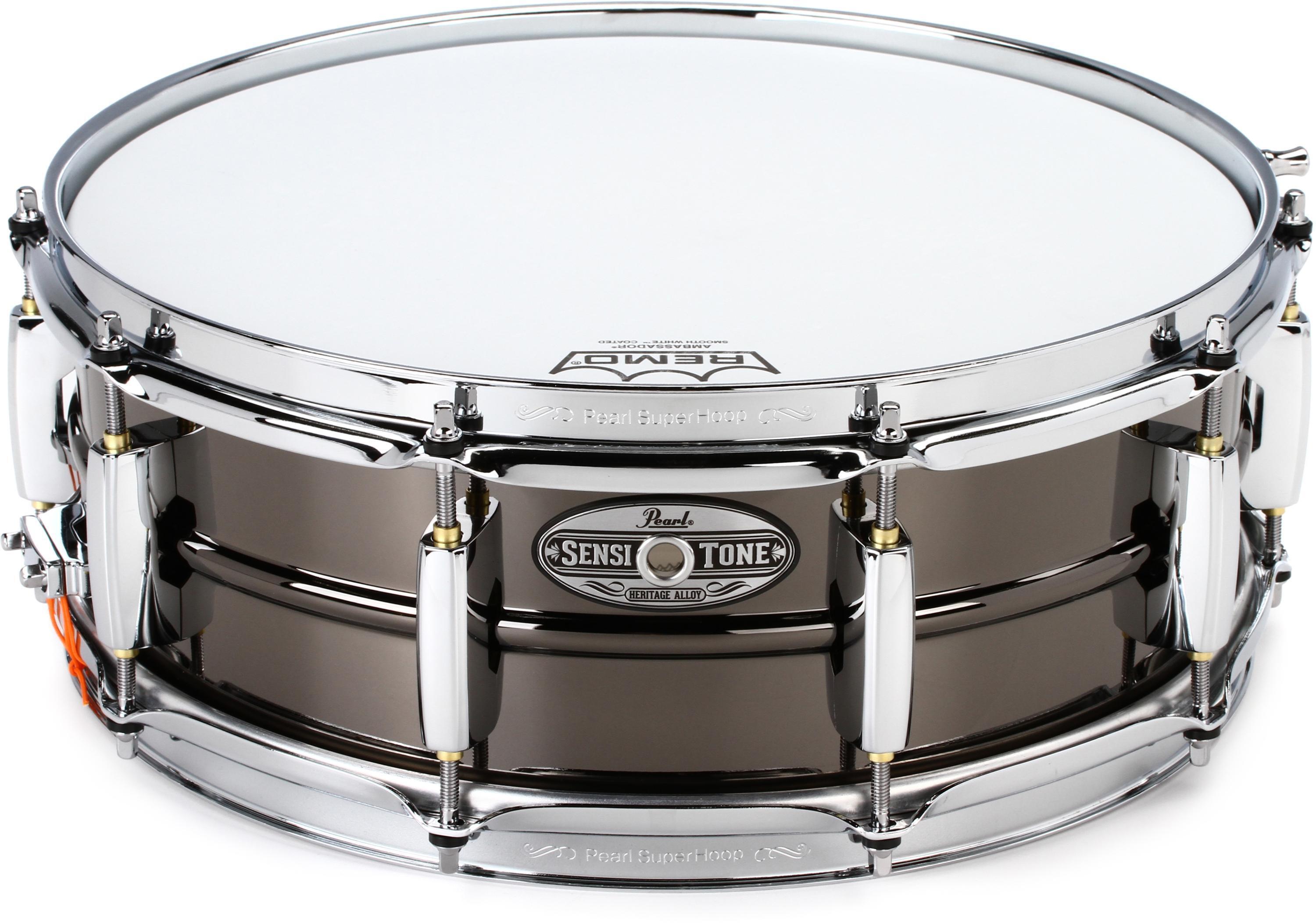 Pearl Sensitone Heritage Alloy Snare Drum - 14 x 5 inch - Black