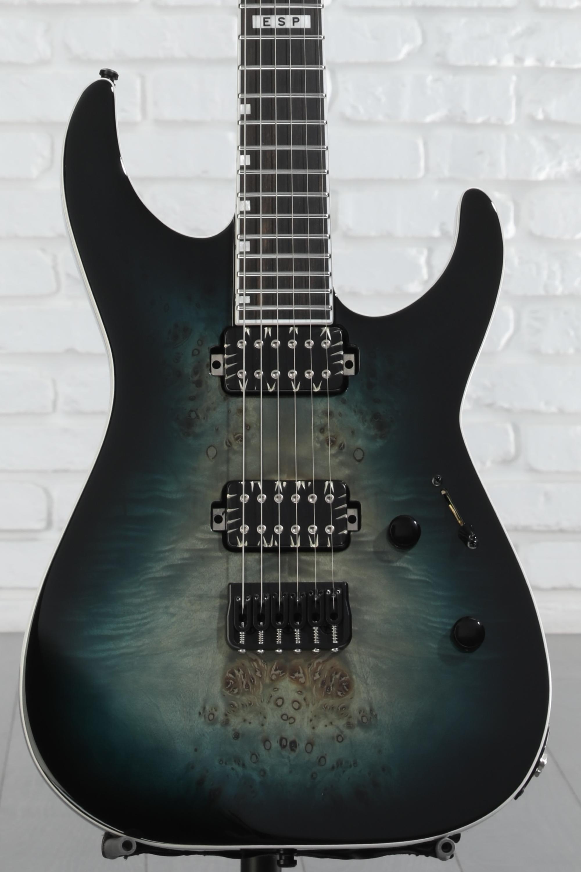 ESP E-II M-II HT Electric Guitar - Mercury Blue Burst