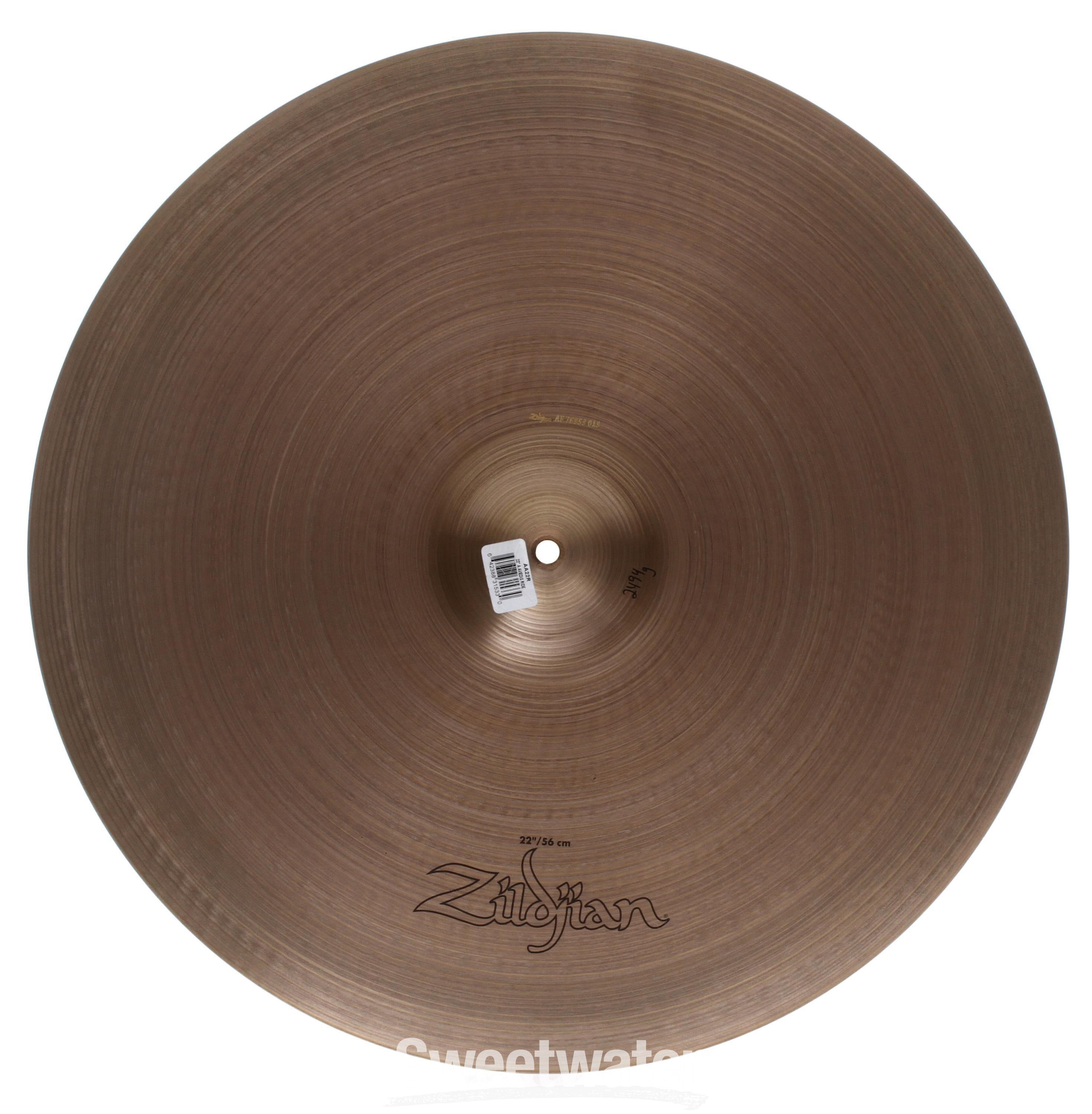 Zildjian 22 inch A Avedis Ride Cymbal | Sweetwater