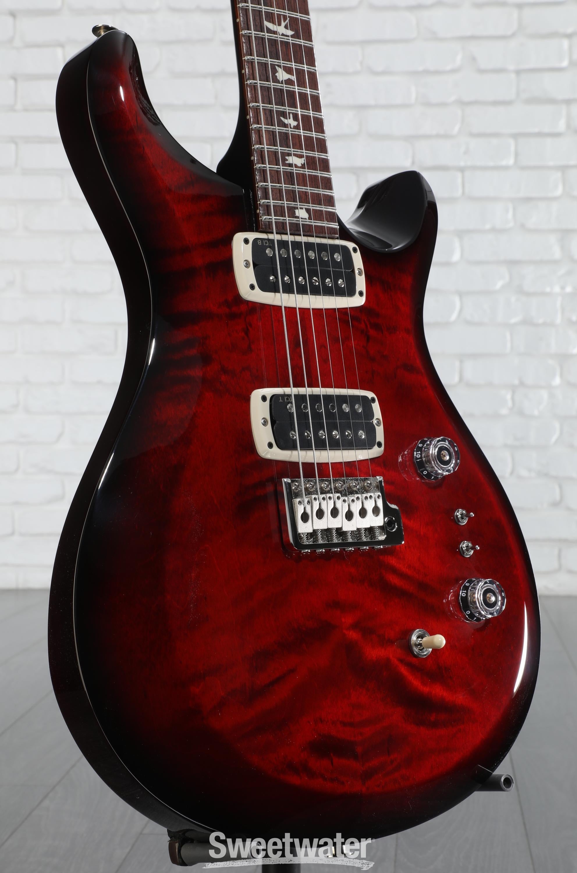 PRS S2 Custom 24-08 Electric Guitar - Fire Red Burst