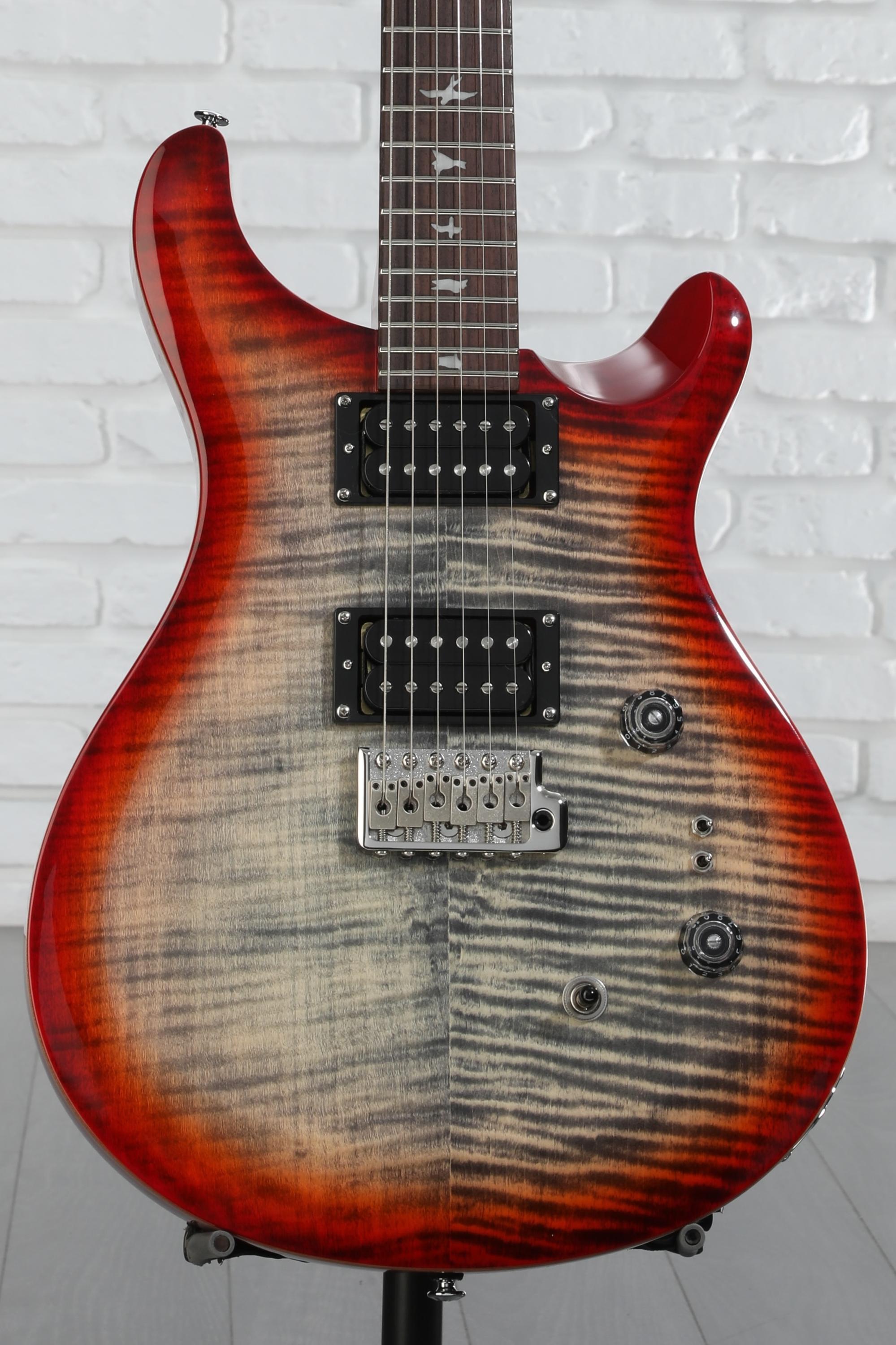 ギター PRS Custom 24-08 10top charcoal burst PRS Custom 24-08 10 Top Electric Guitar - Charcoal Burst