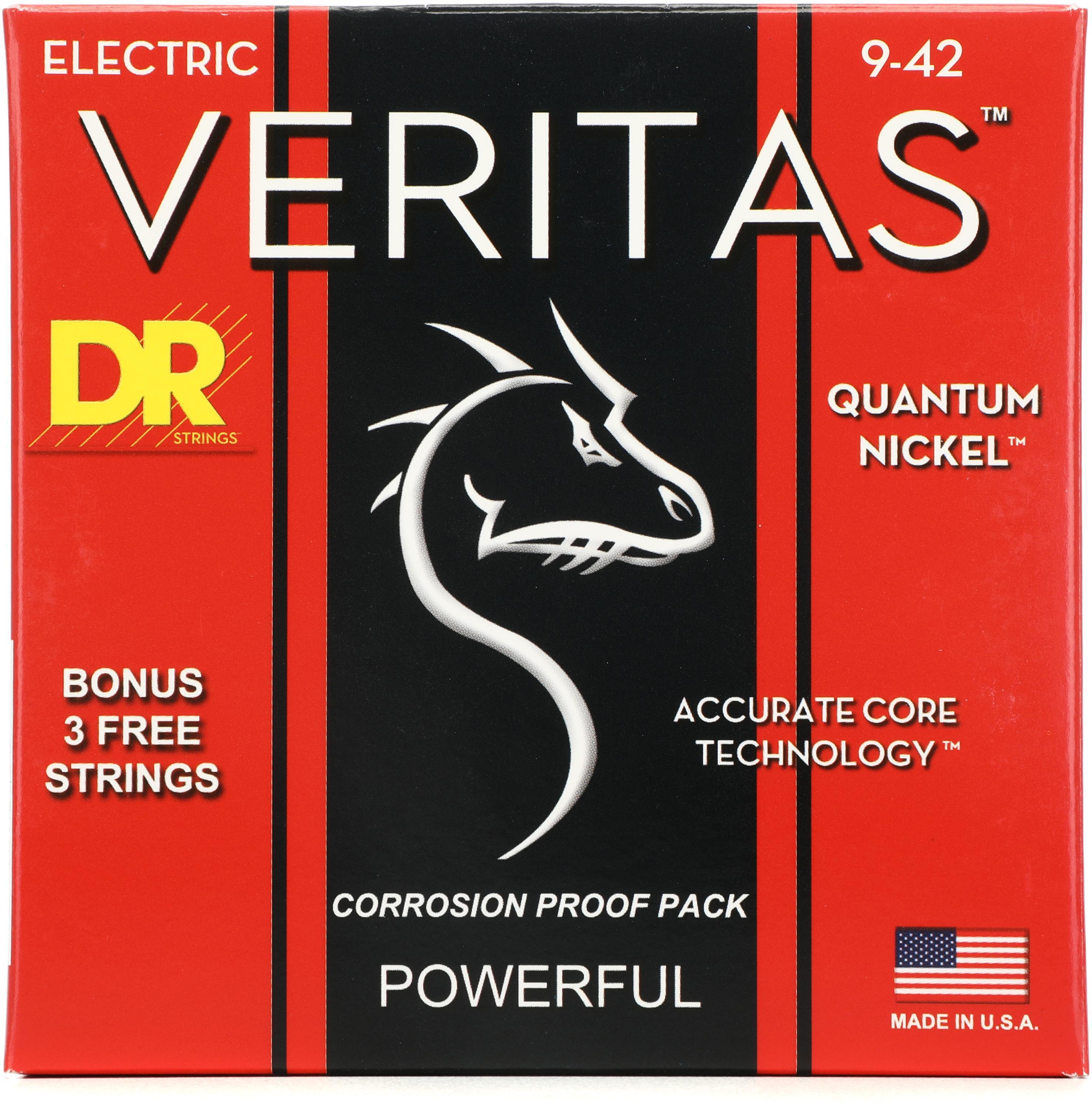 Bundled Item: DR Strings VTE-9 Veritas Electric Guitar Strings - .009-.042 Light