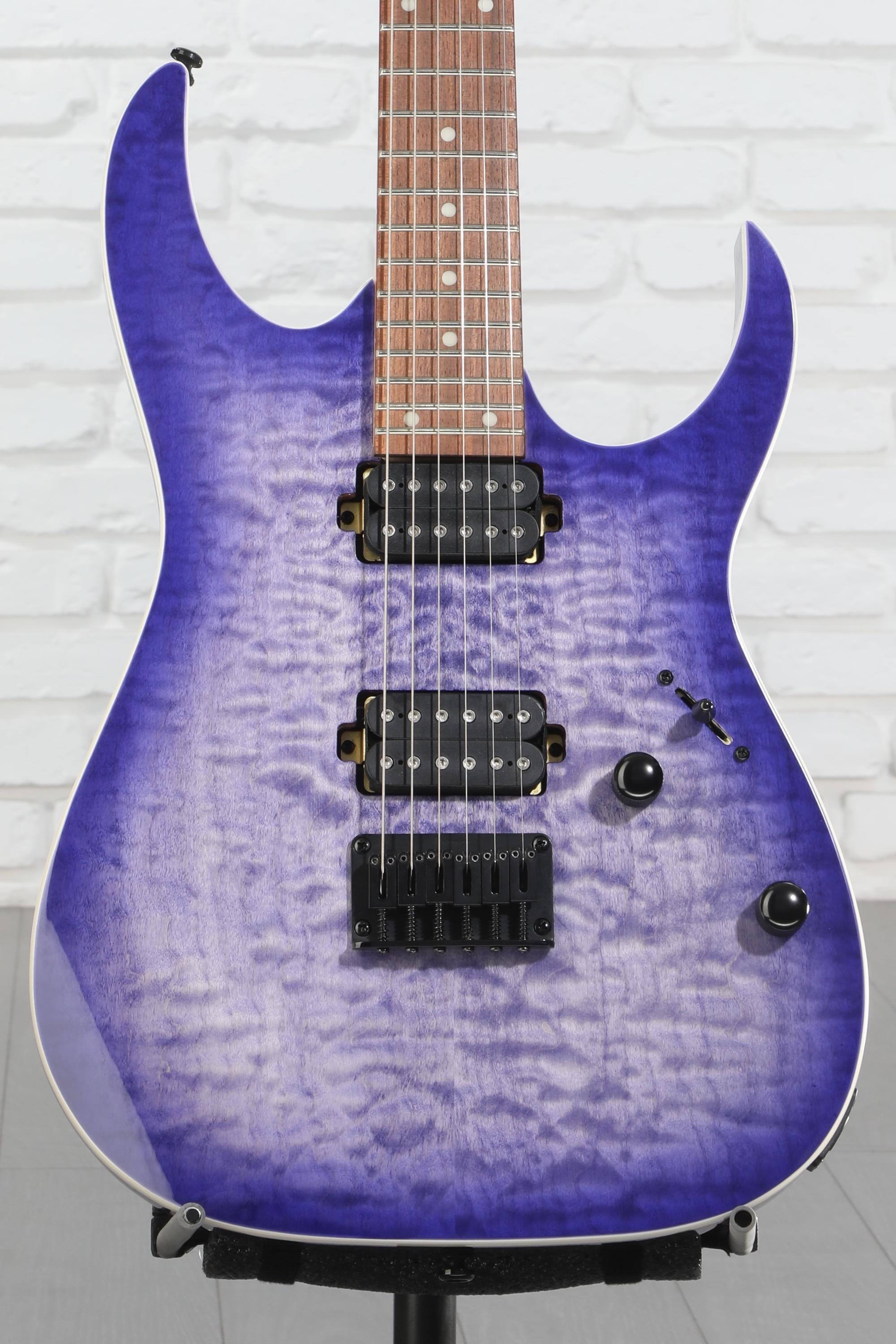 Ibanez RG421QM Electric Guitar - Cerulean Blue Burst | Sweetwater