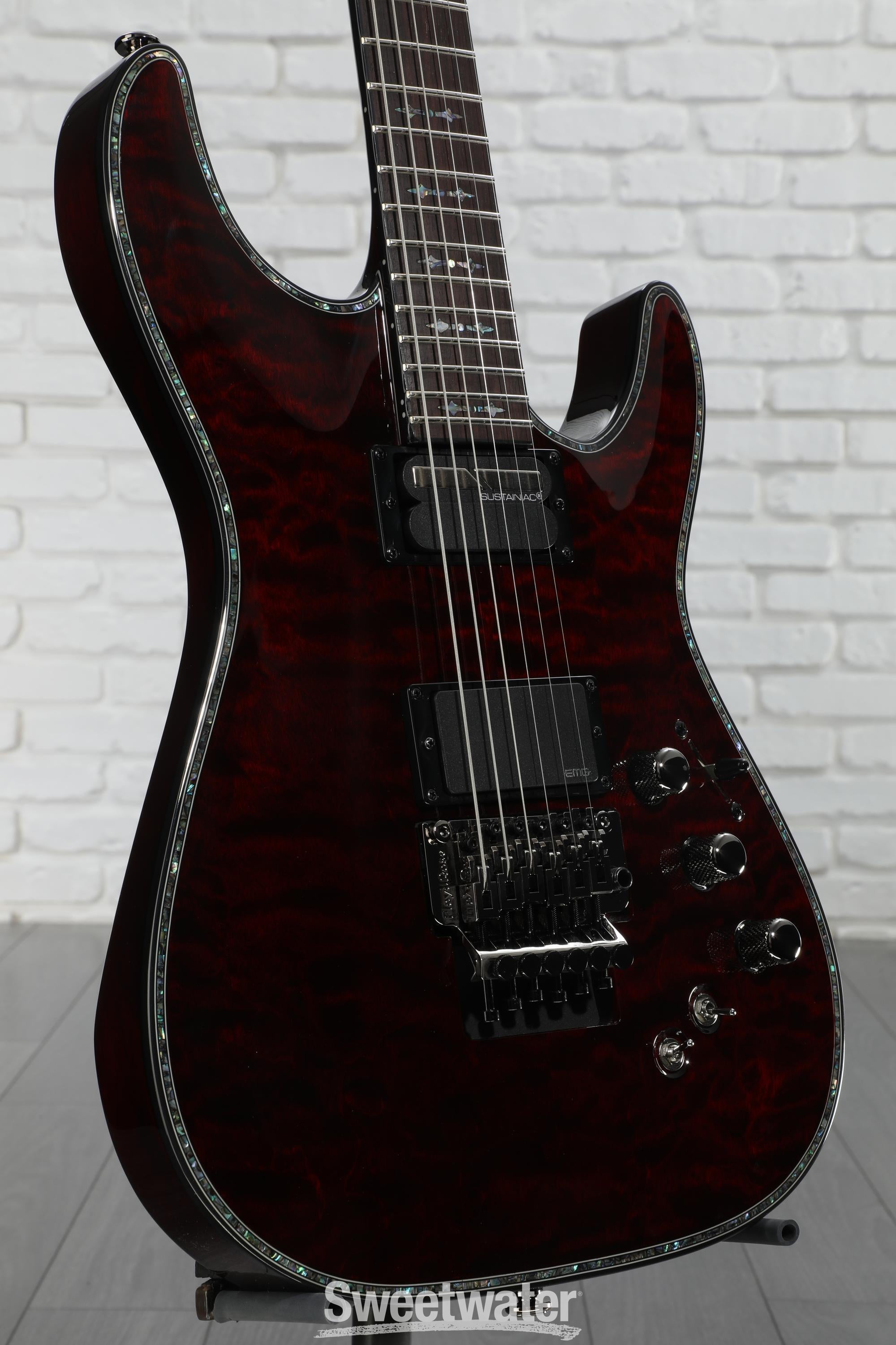 Schecter Hellraiser C-1 FR-S Electric Guitar - Black Cherry