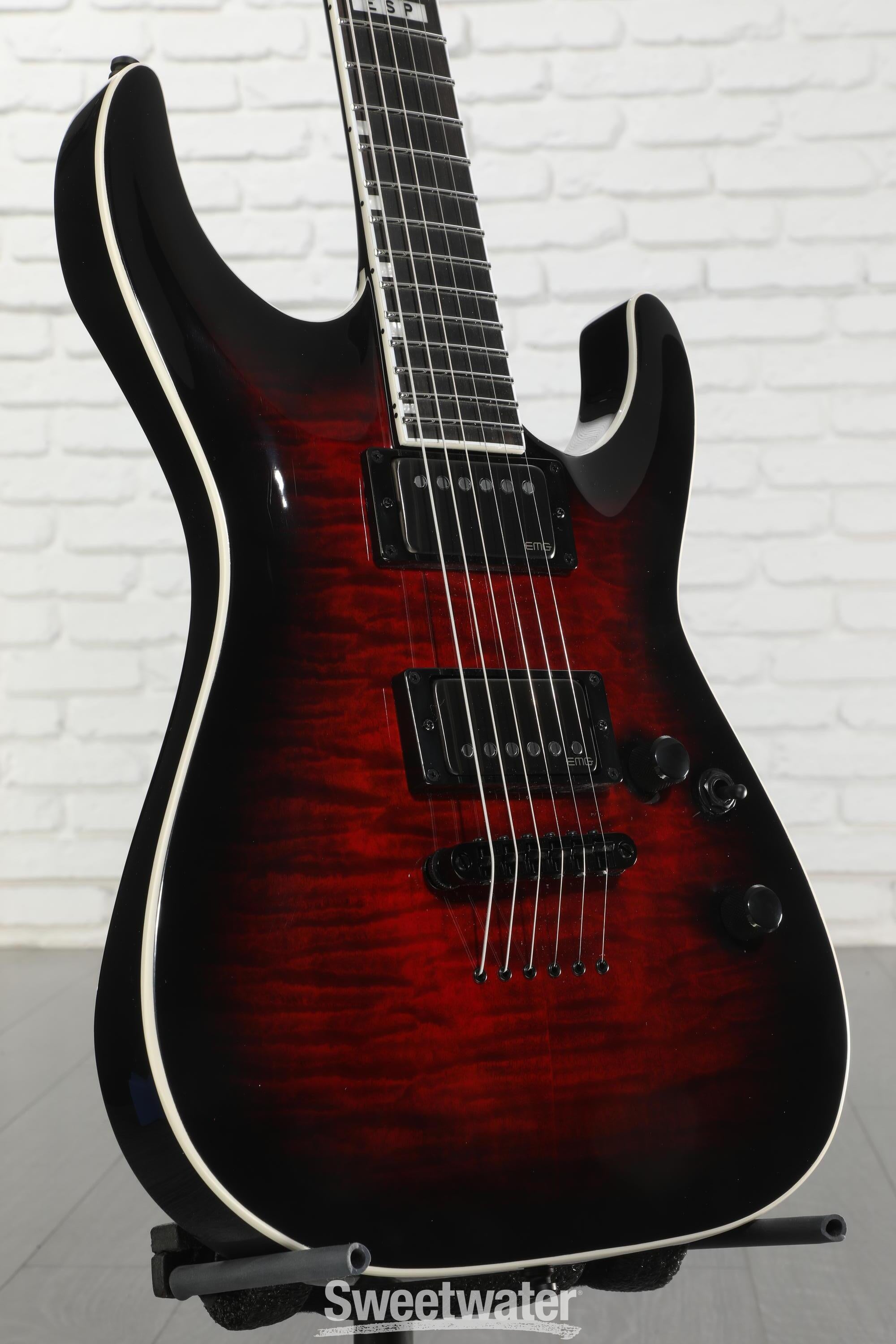 ESP E-II Horizon NT-II Electric Guitar - See-Thru-Black Cherry