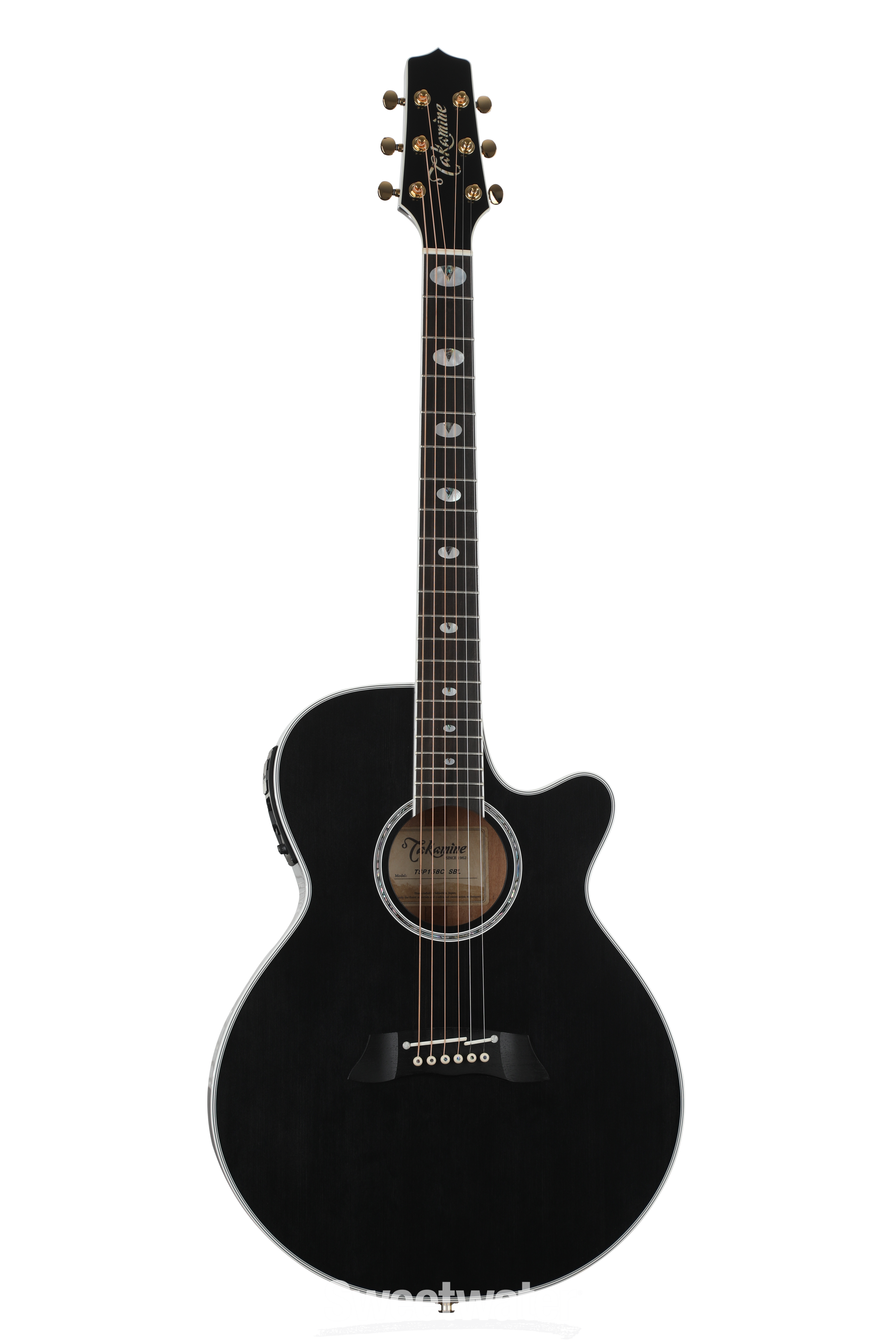 Takamine TSP-158C Acoustic-Electric Guitar - See-Thru Black