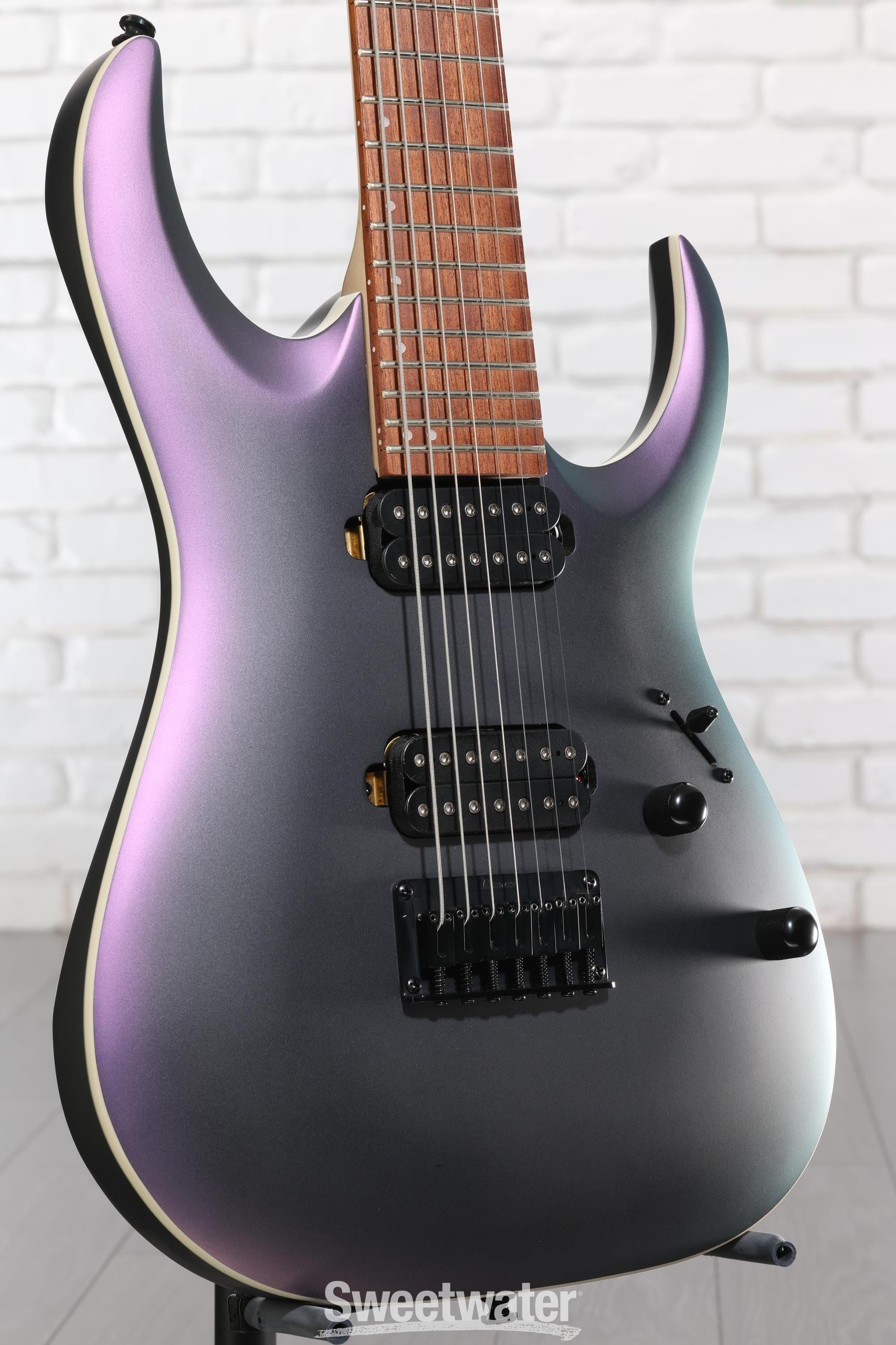 Photo of Ibanez Standard RGA742EX 7-string Electric Guitar - Black Aurora Burst Matte