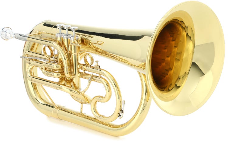Brass Finishing Euphonium Euphonium Instrument B Flat Key Three-Key  Professional Brass Instrument