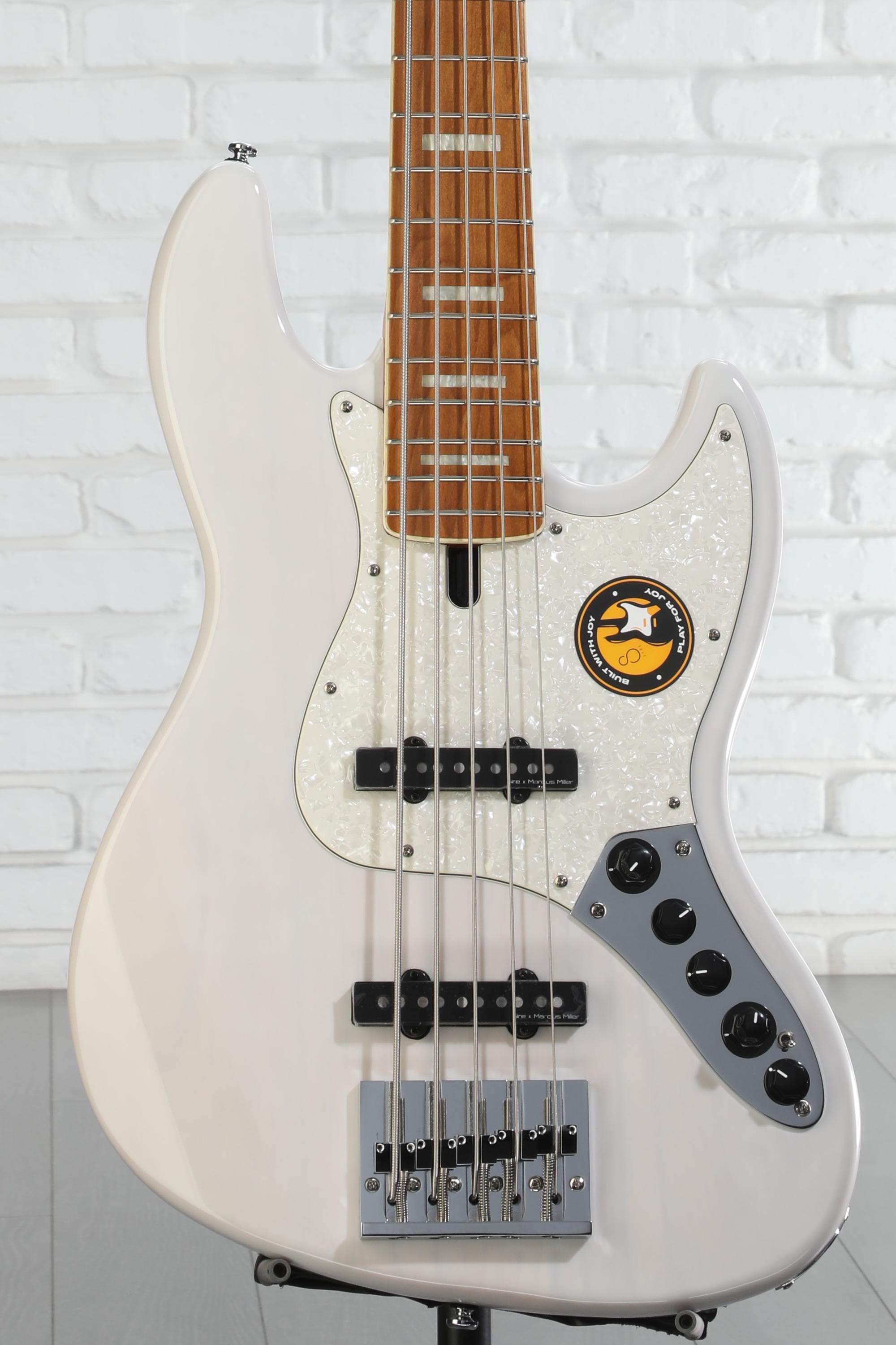 Sire Marcus Miller V8 5-string Electric Bass - White Blonde