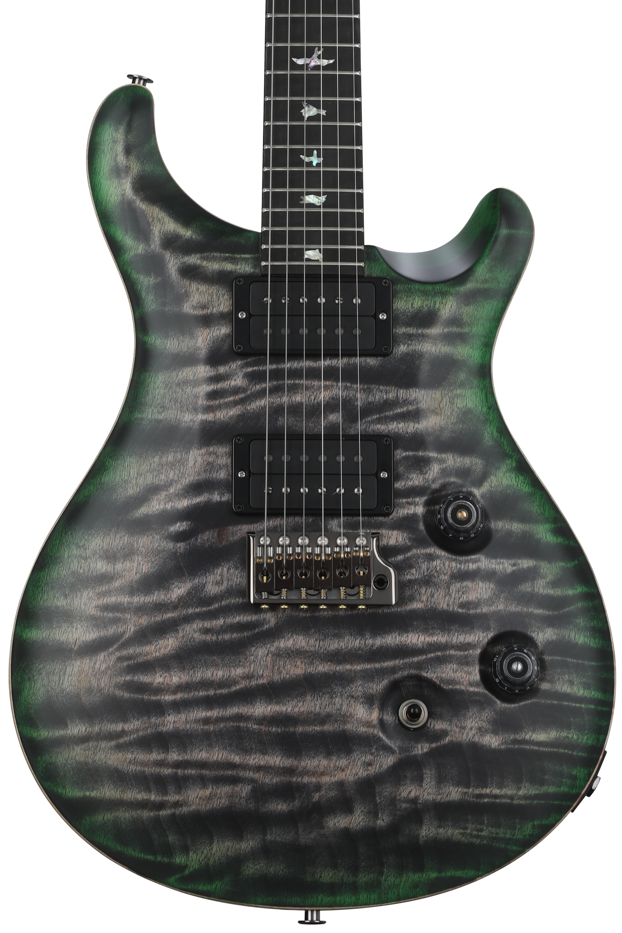 PRS Wood Library Custom 24 Electric Guitar - Satin Charcoal Jade