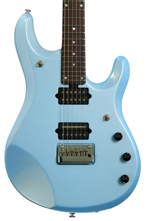 Ernie Ball Music Man JP6 - Sky Blue, All Rosewood Neck | Sweetwater