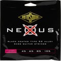 Photo of Rotosound NXB45 Nexus Bass Black Polymer Coated Bass Guitar Strings - .045-.105 Long Scale 4-string