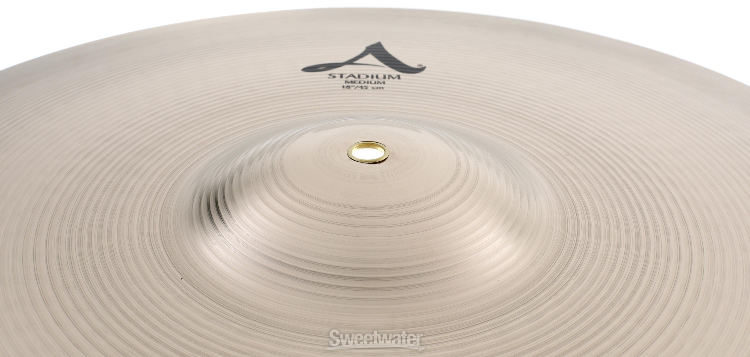 Zildjian 18-inch A Stadium Crash Cymbals Sweetwater