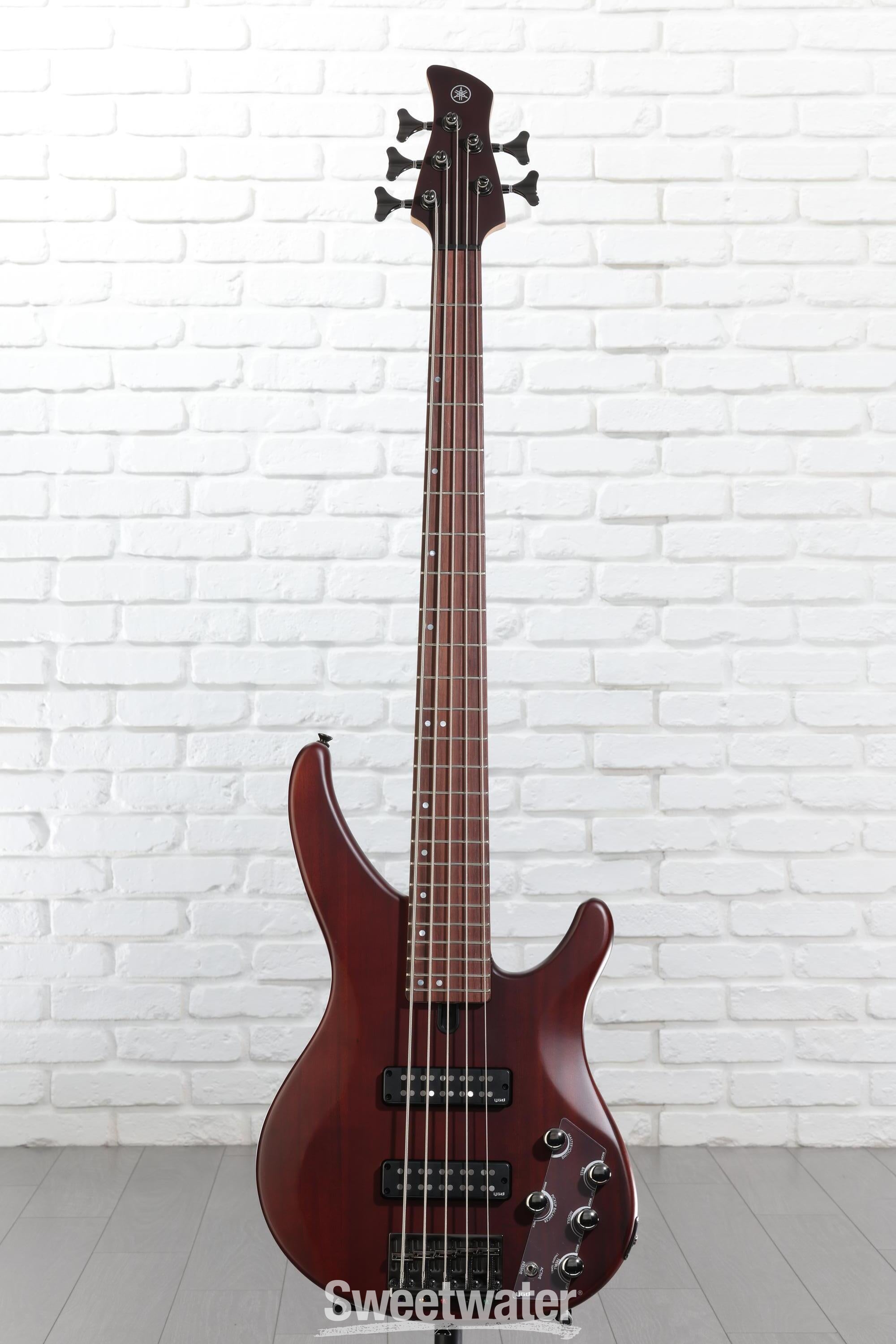 Yamaha TRBX505 5-string Bass Guitar - Translucent Brown | Sweetwater