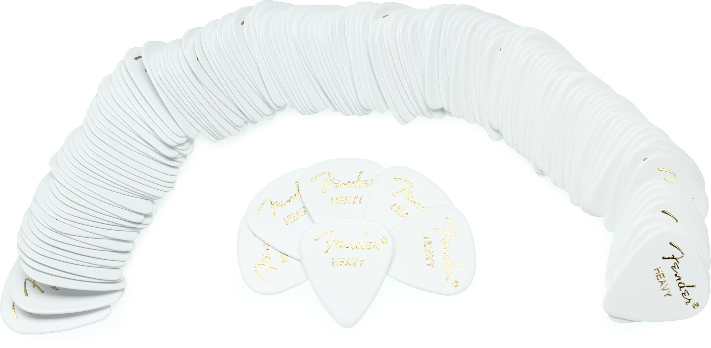 Fender 351 Shape Classic Celluloid Picks - Heavy White 144-pack ...