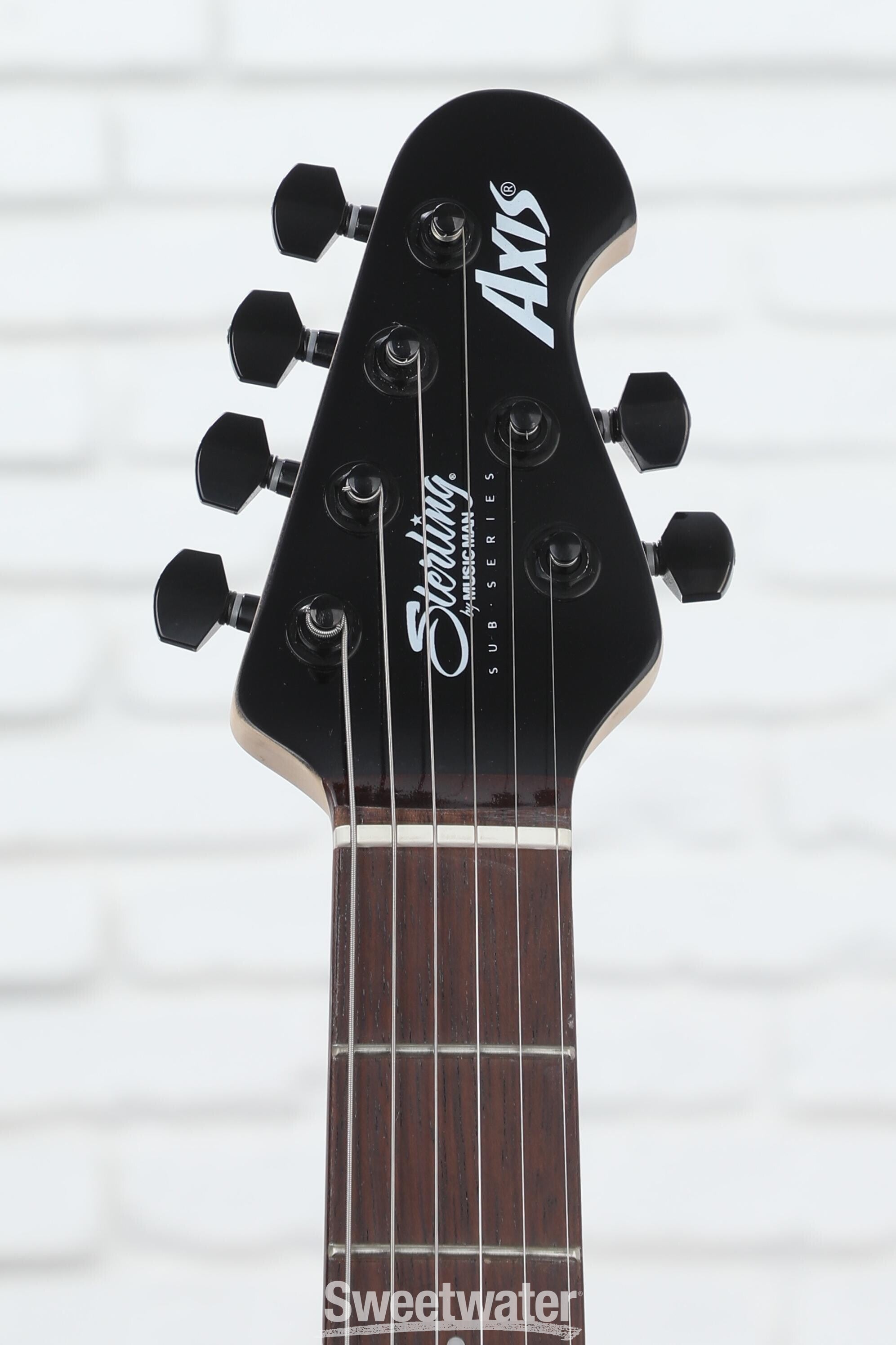 【美品】Sterling by MUSIC MAN S.U.B AX3-TBL Sterling by Music Man Axis Quilted Maple Electric Guitar