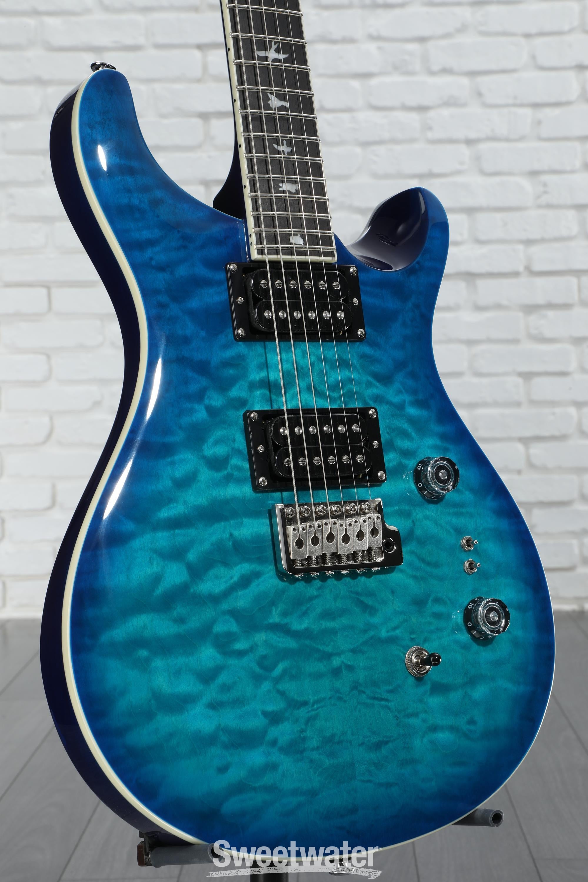 PRS SE Custom 24-08 Quilt Electric Guitar - Lake Blue