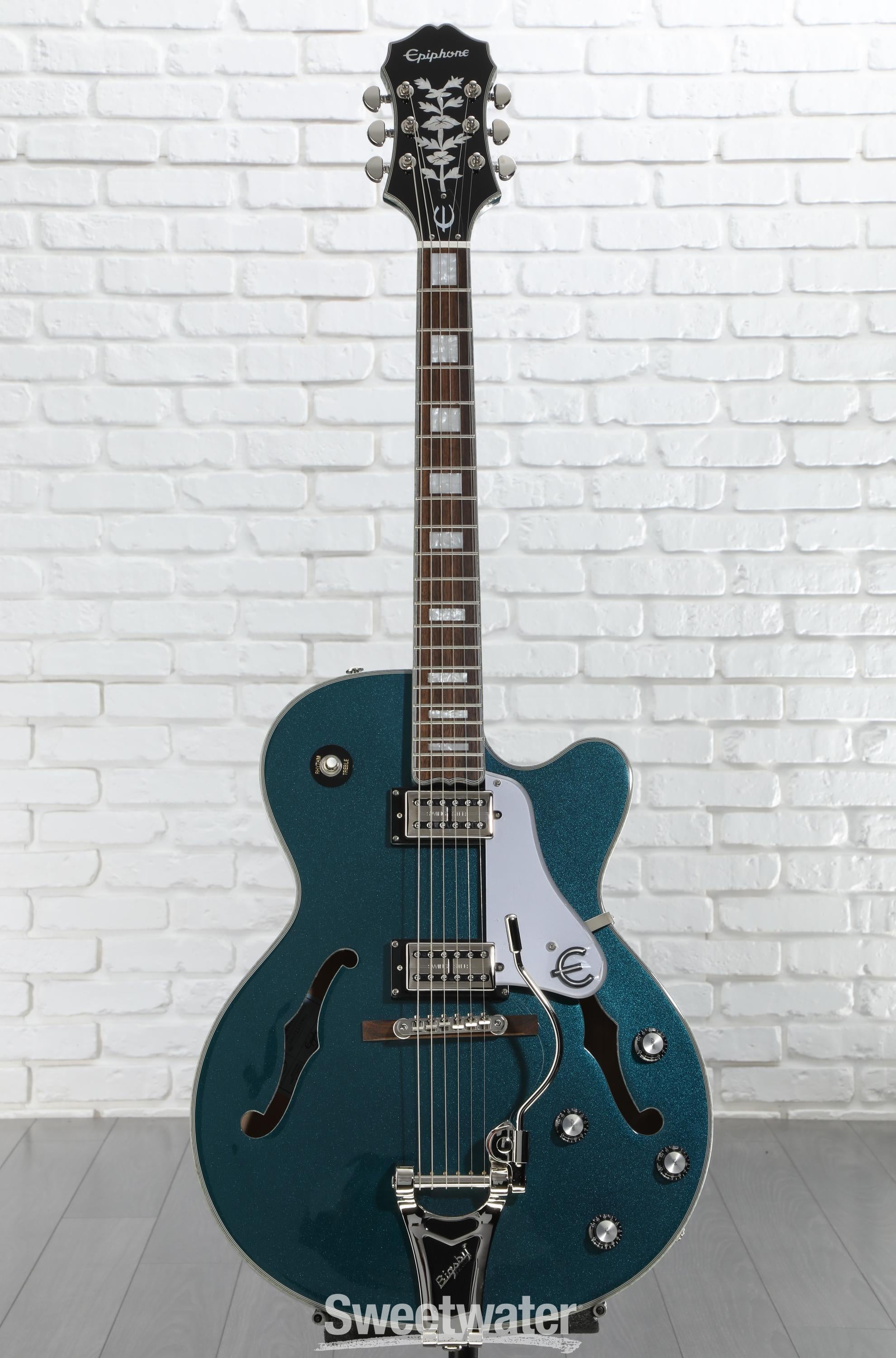 Epiphone Emperor Swingster Hollowbody - Delta Blue Metallic