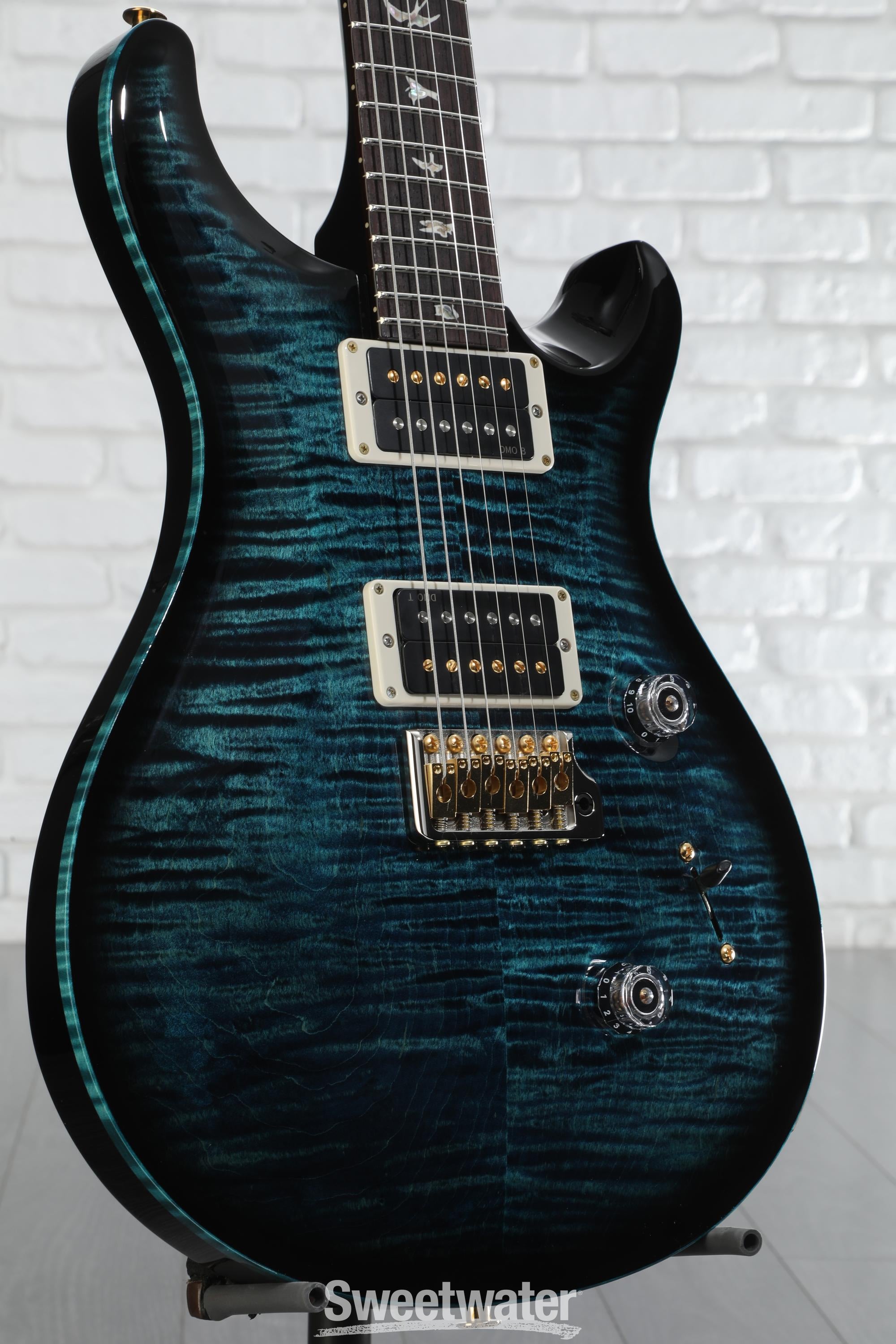 PRS Custom 24 10-Top Electric Guitar - Gray Black | Sweetwater