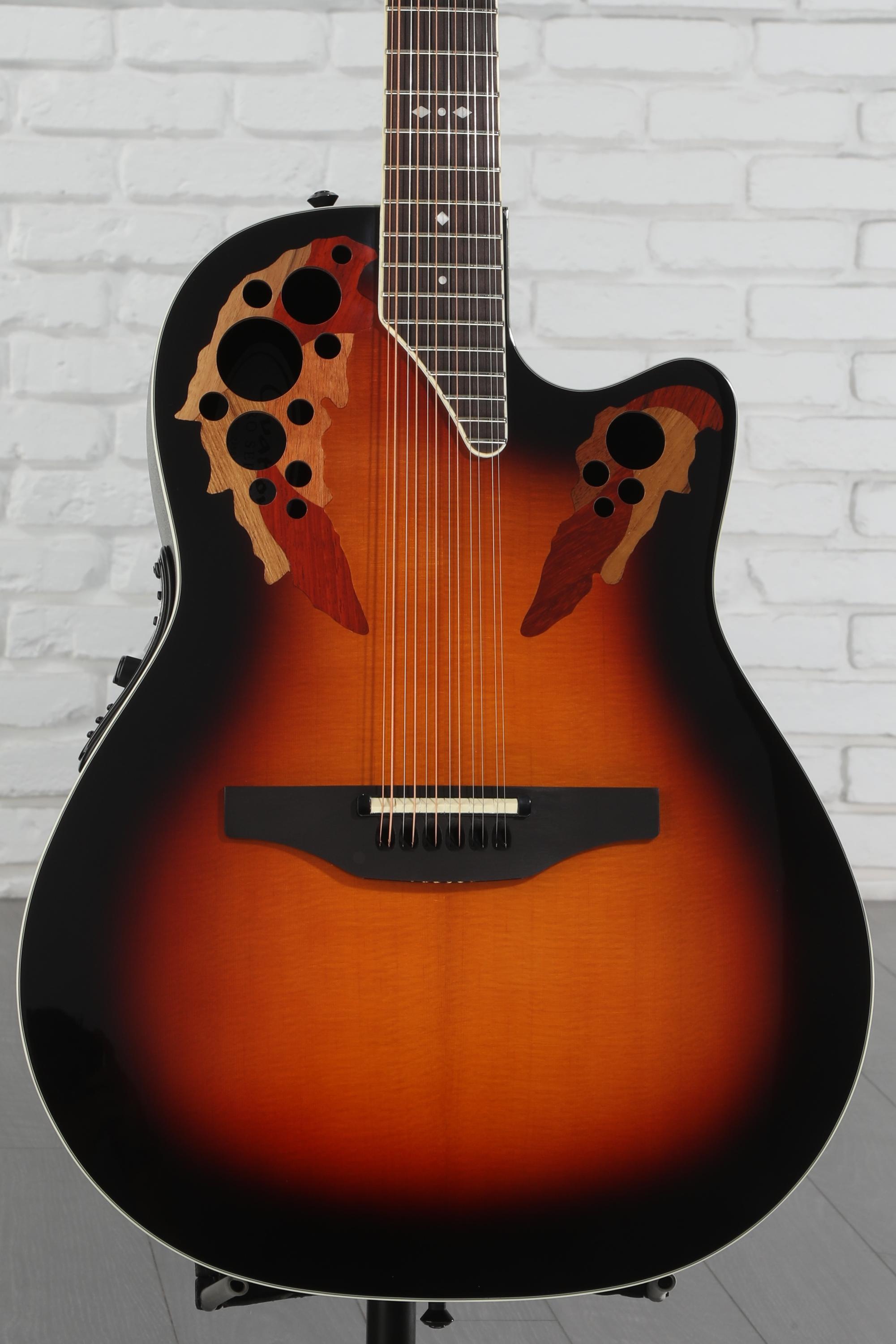 Ovation アコースティックギター 12弦 Ovation Celebrity CE4412-5-G Black エレアコギター 12弦ギター