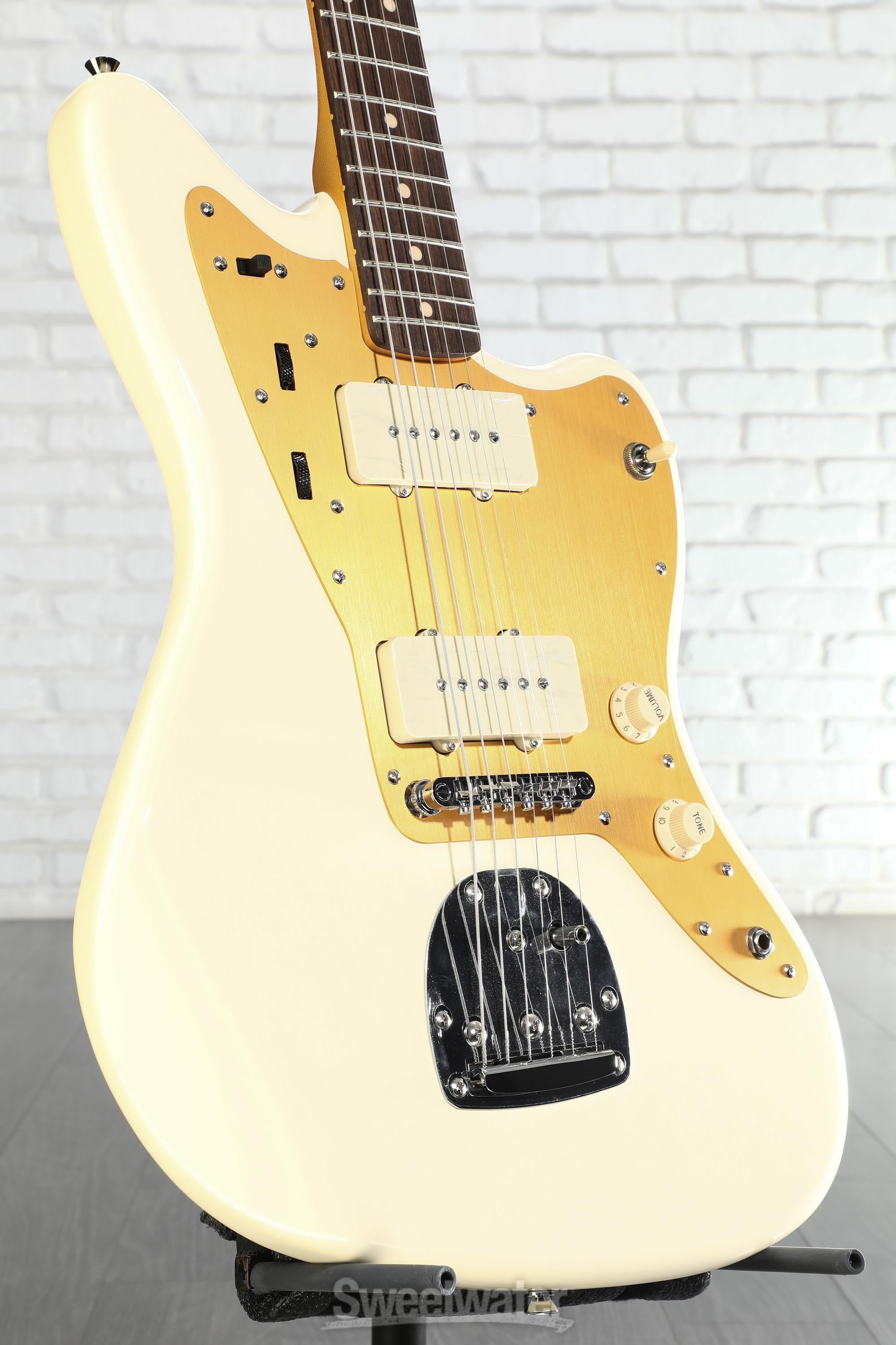 Squier J Mascis Signature Jazzmaster - Vintage White with Indian