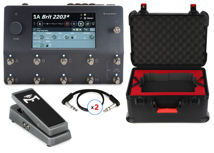 Neural DSP Quad Cortex Quad-Core Digital Effects Modeler/Profiling  Floorboard with Expression Pedal and Hard Case