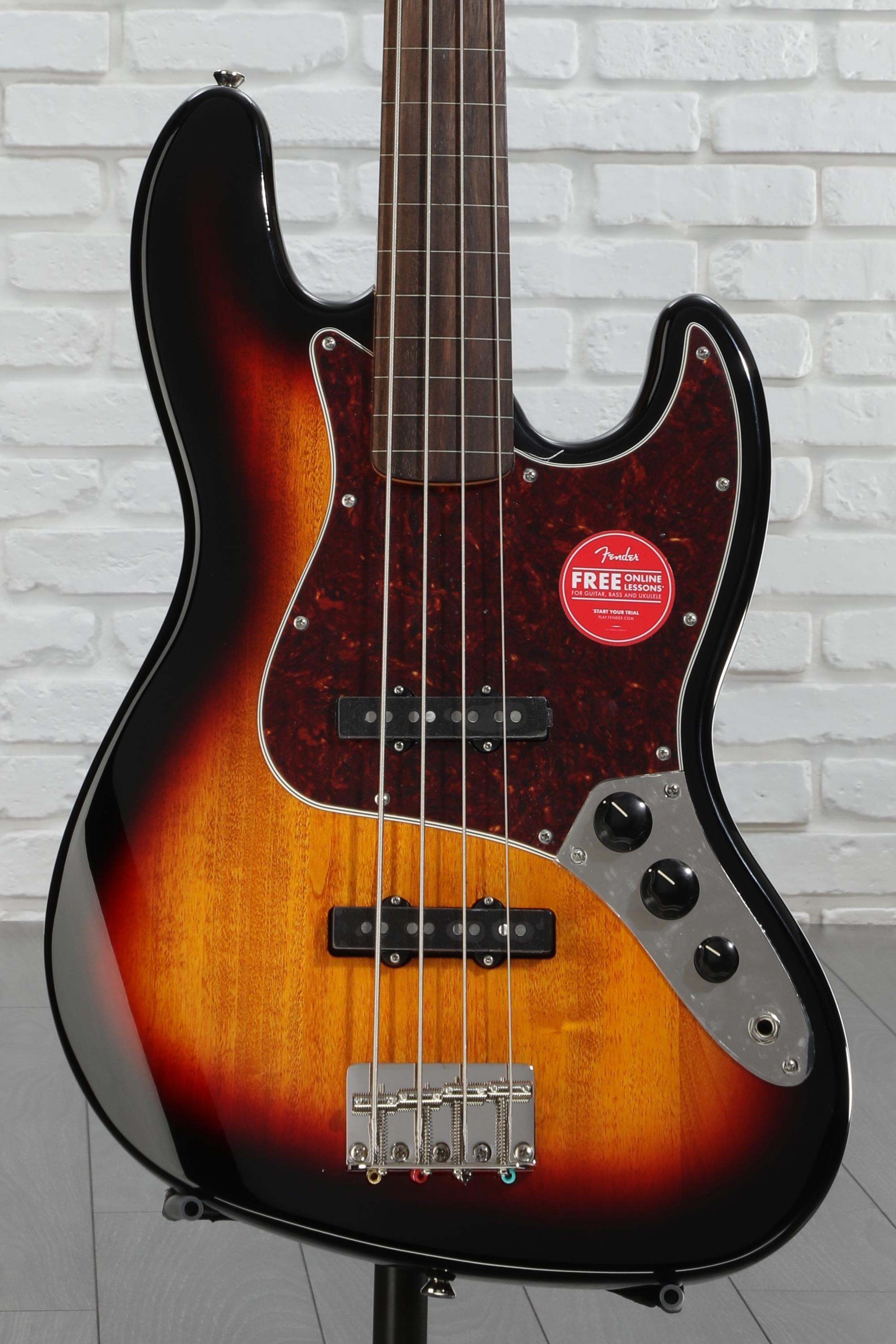 Squier Classic Vibe '60s Jazz Bassフレットレス Amazon.com: Squier Classic Vibe 60s Jazz Bass, 3-Color