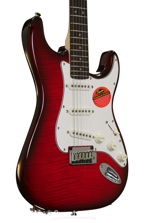 Squier Standard Stratocaster FMT - Crimson Transparent | Sweetwater