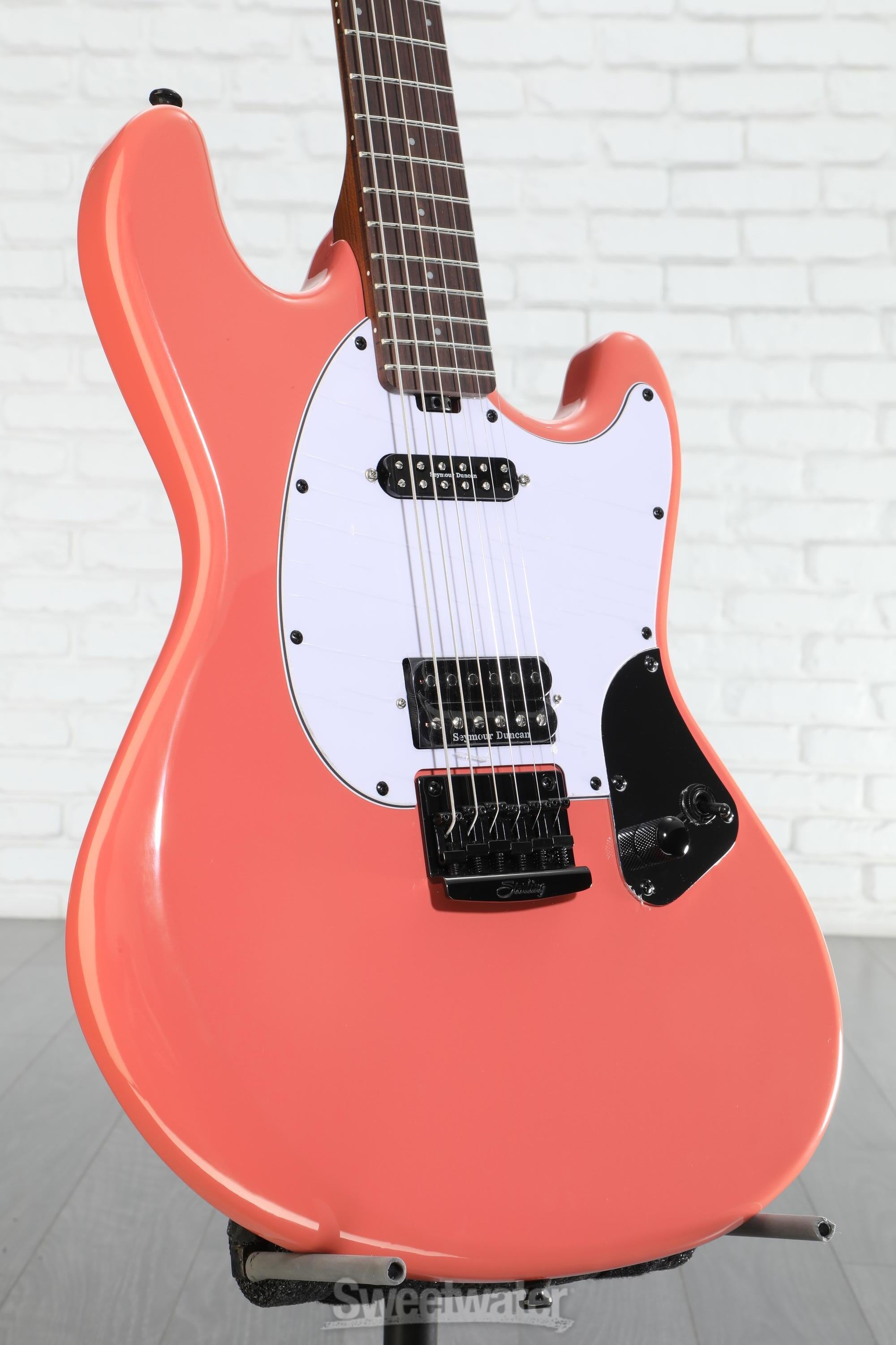 Sterling By Music Man Ryan "Fluff" Bruce Signature StingRay Electric Guitar - Rula Thumb Red, Rosewood Fingerboard