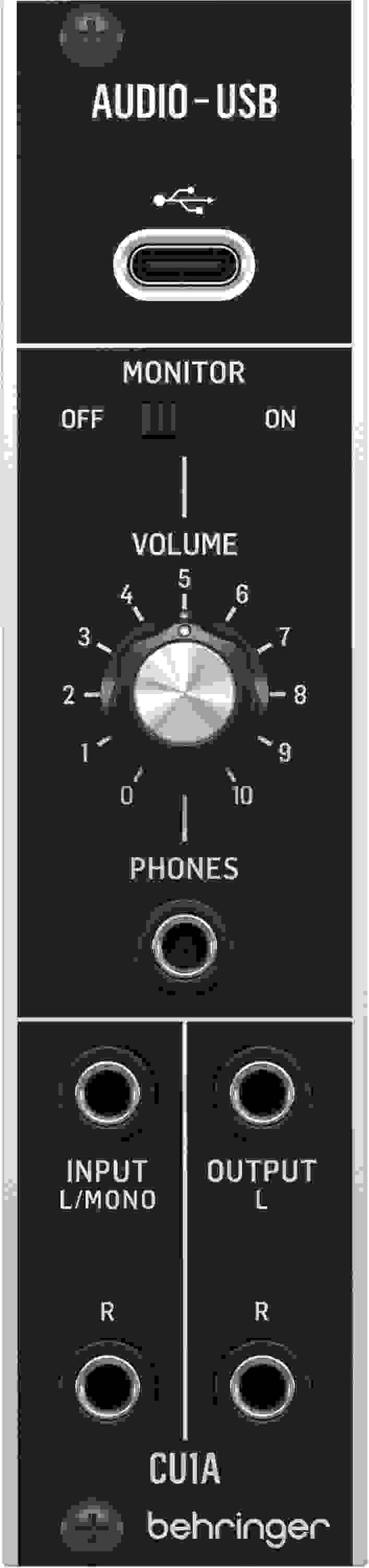 Behringer CU1A 2in/2out Eurorack USB/Audio Interface Sweetwater