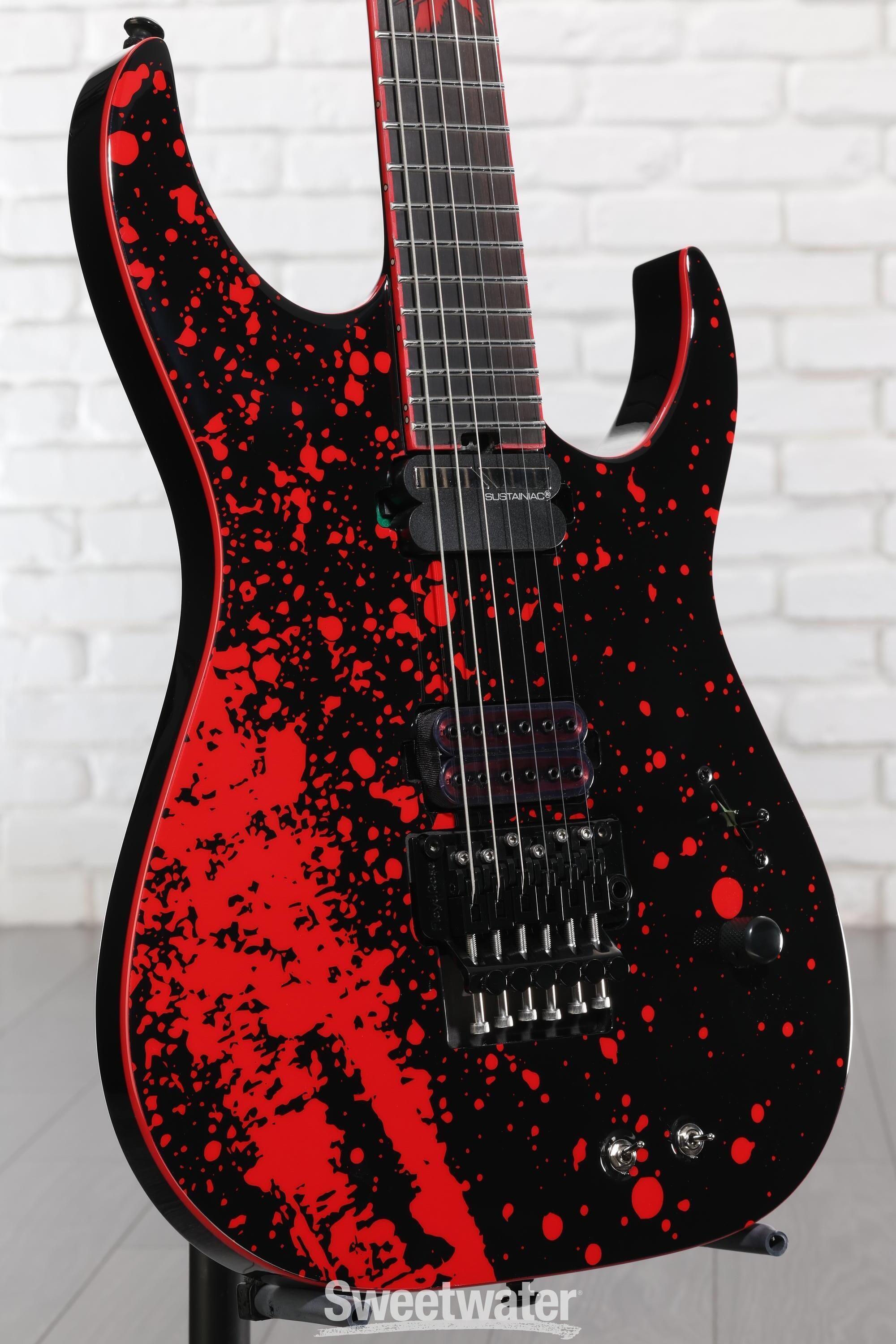 Photo of Schecter Sullivan King Banshee 6 FRS Electric Guitar - Obsidian Blood