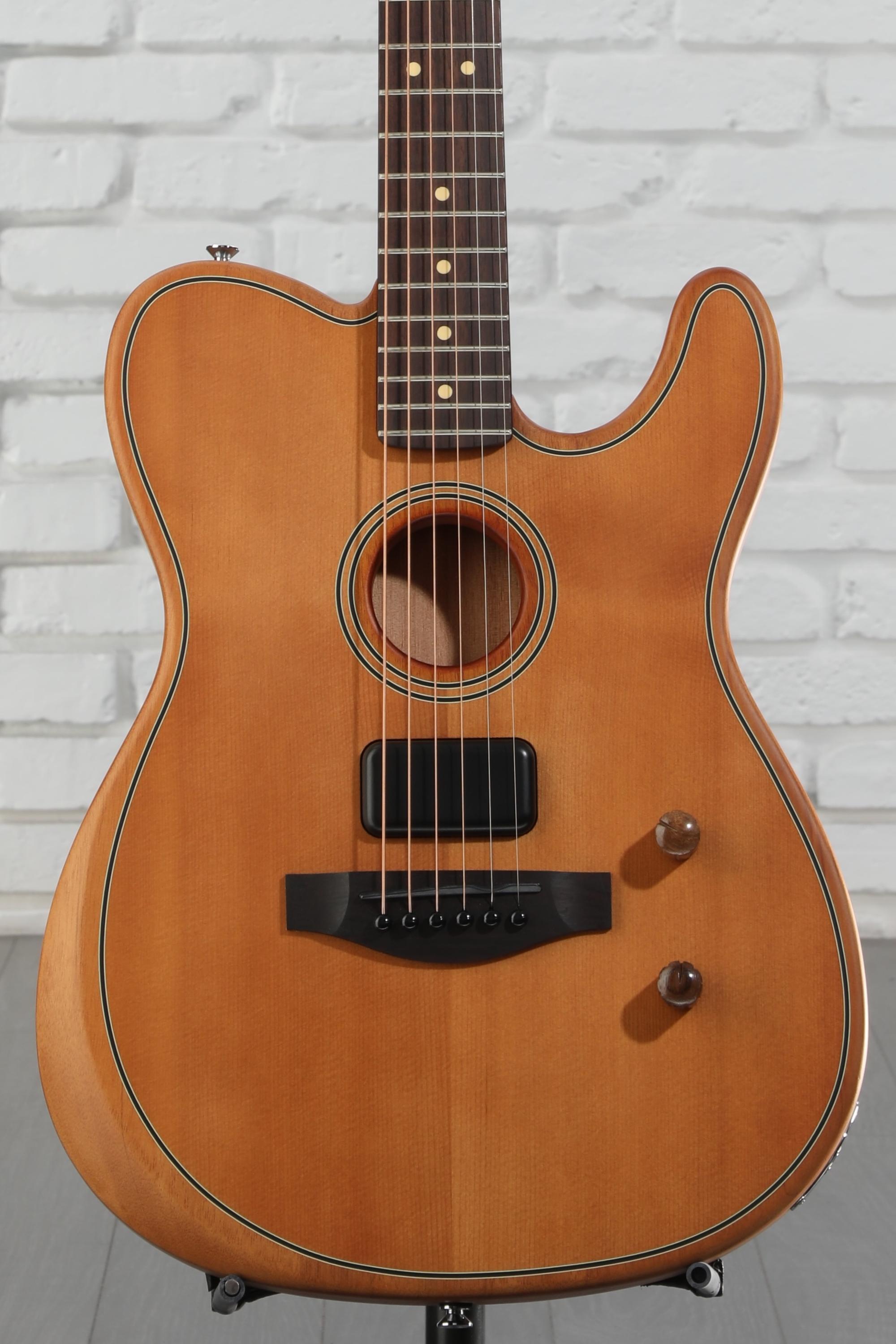 ギター FENDER Acoustasonic Std Tele, Aged Nat Fender Acoustasonic Standard Telecaster Acoustic-electric