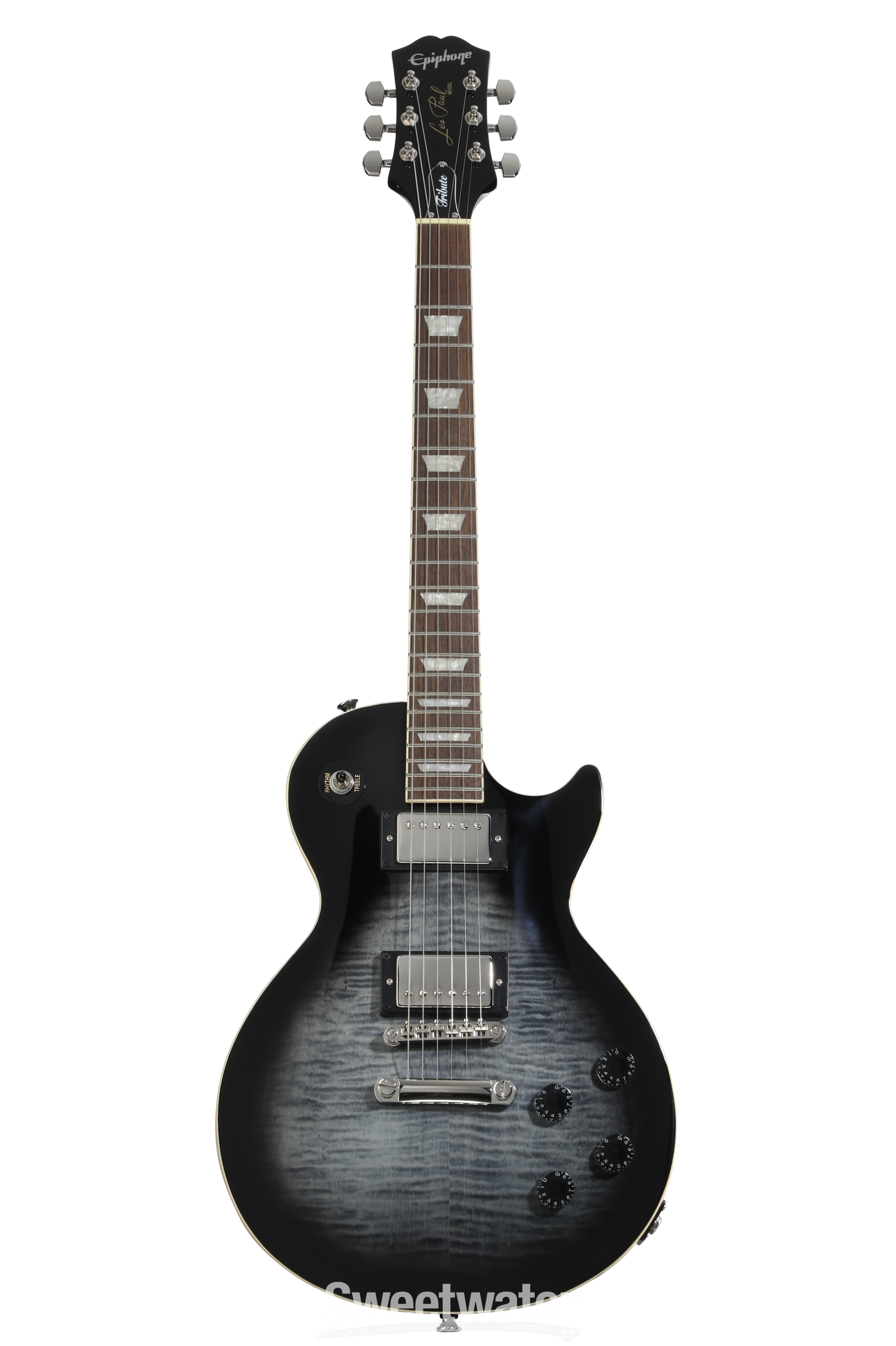 Epiphone Les Paul Tribute Plus Electric Guitar - Transparent Ebony