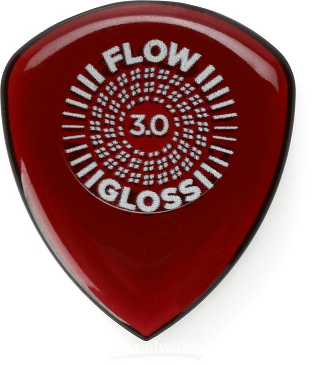 Dunlop Flow Gloss Guitar Picks 3.0mm 3-pack