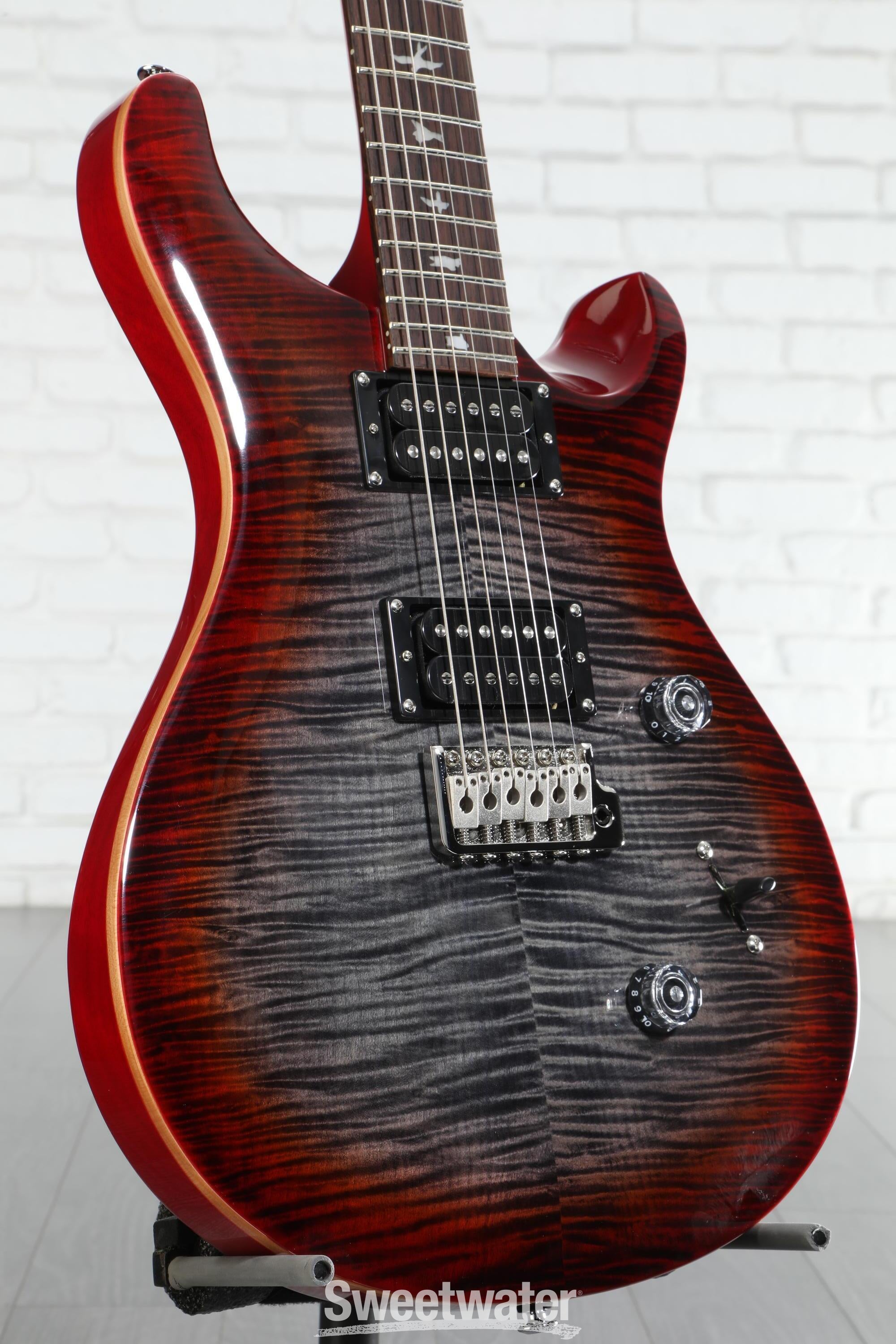 ギター mamePRS SE Custom24 Chacoal Burst PRS SE Custom 24 Electric Guitar - Charcoal Cherry Burst
