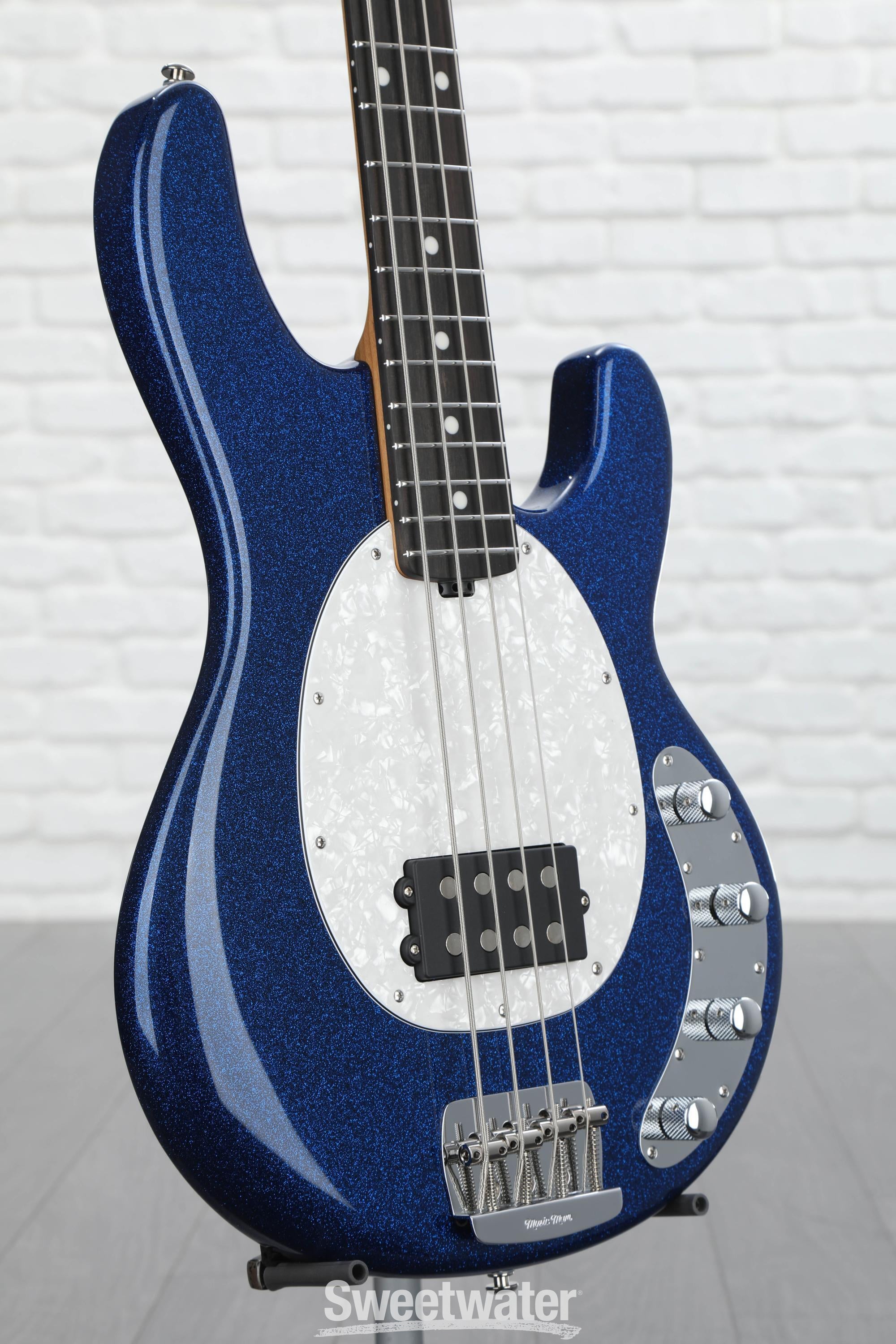 1989 Ernie Ball Music Man StingRay Bass Black Maple 2-Band
