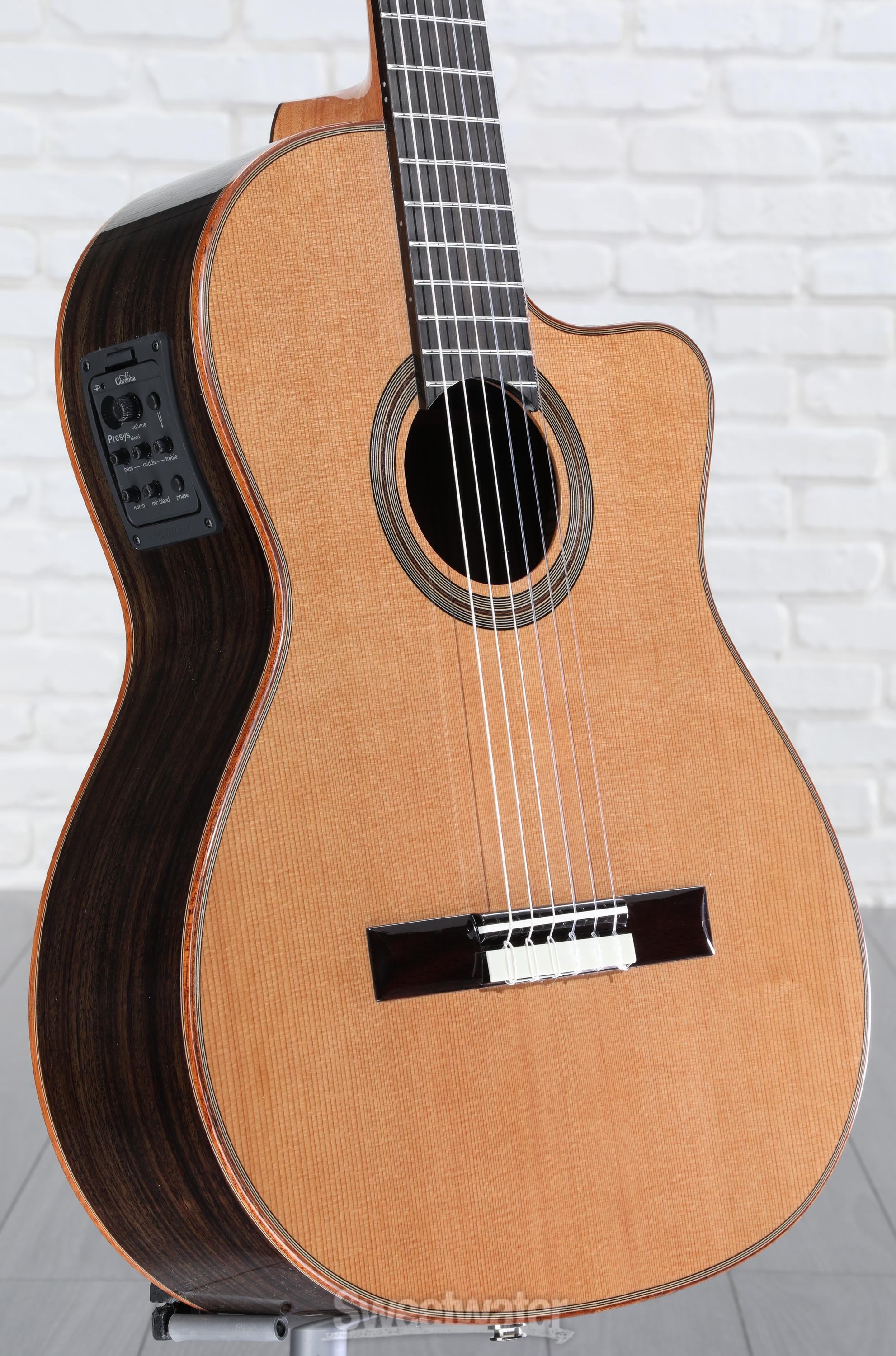 Photo of Cordoba Fusion Orchestra CE Nylon String Acoustic Guitar - Cedar