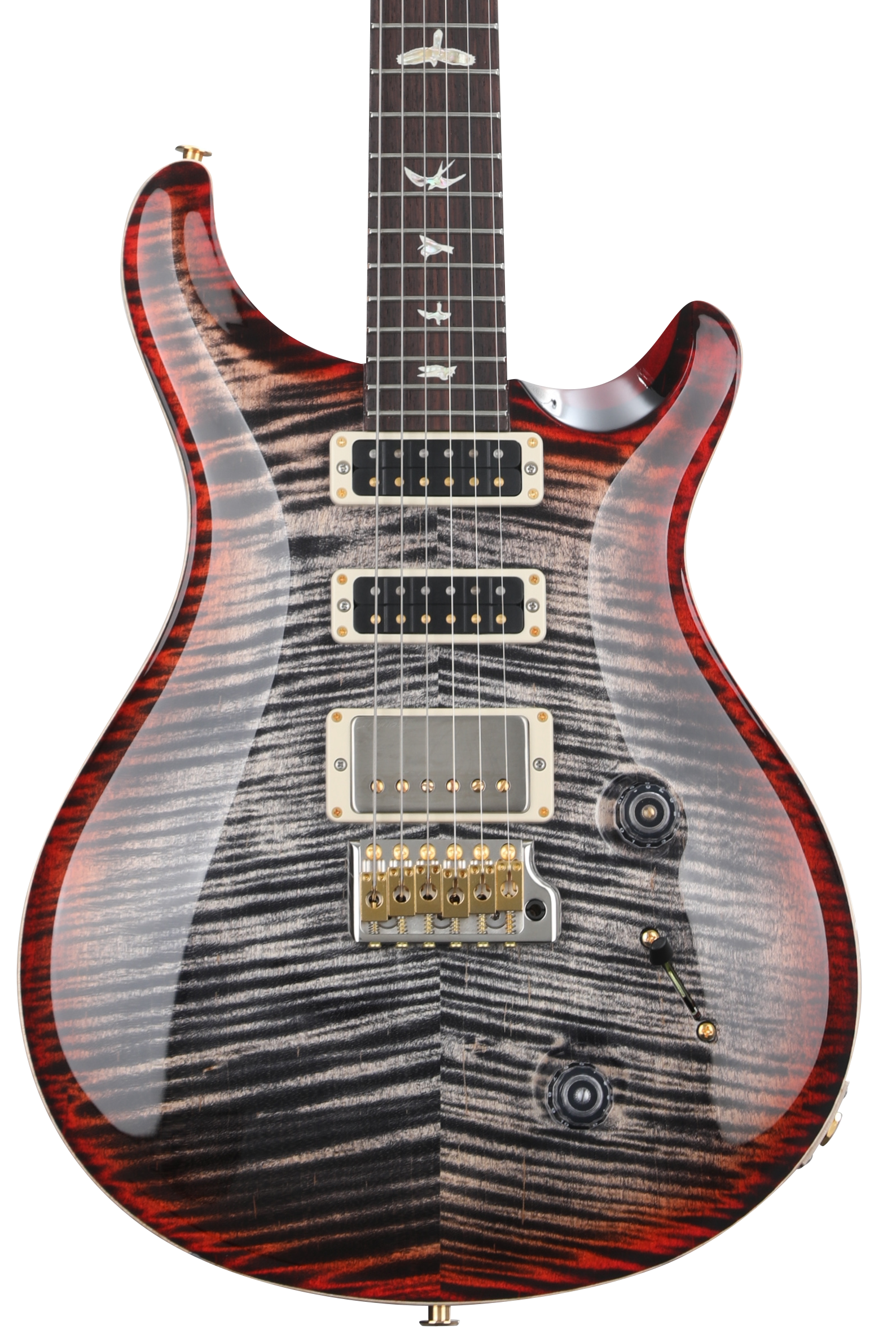 PRS Studio Electric Guitar - Charcoal Cherry Burst 10-Top | Sweetwater