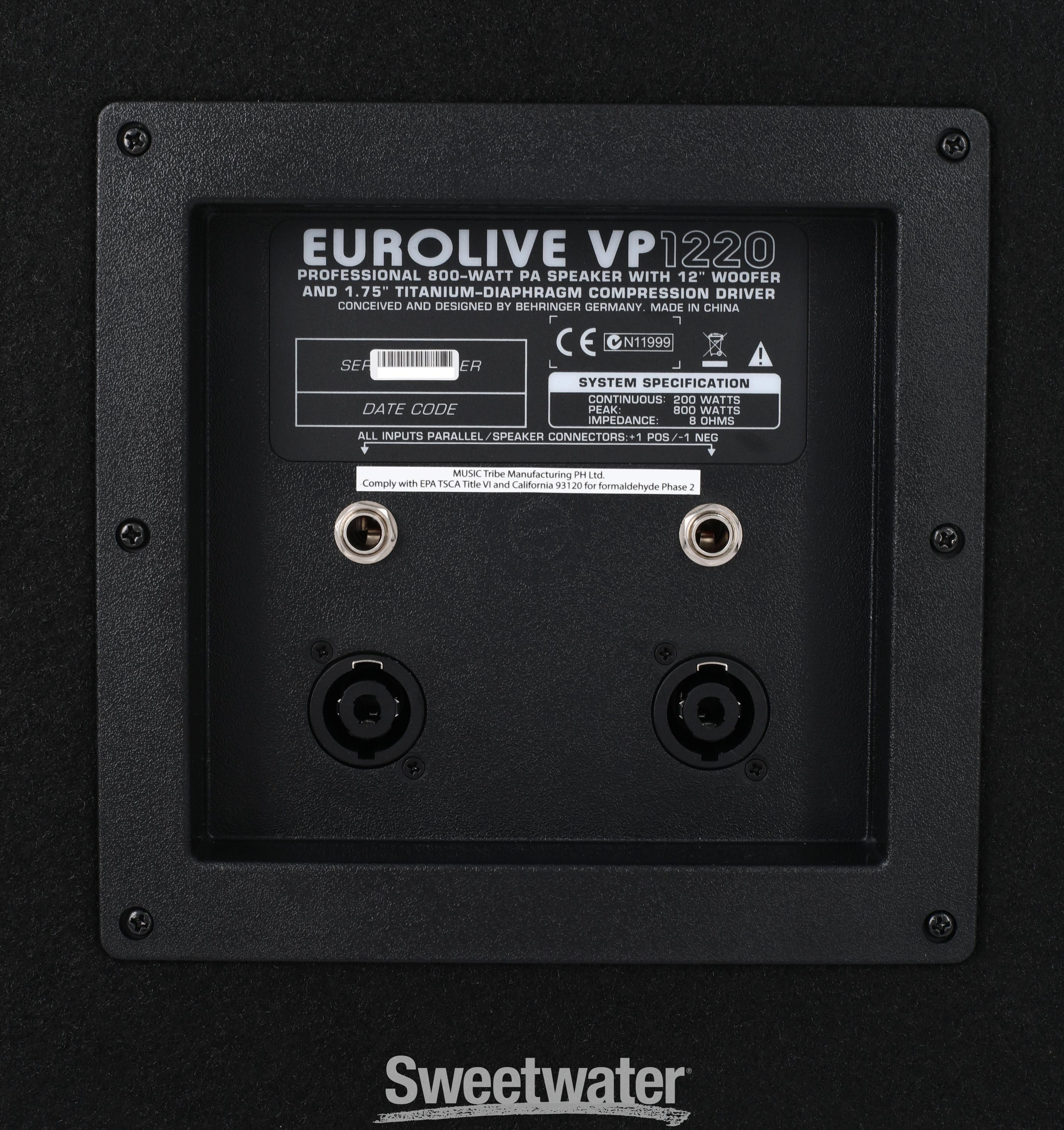 Behringer vp1220 hot sale eurolive