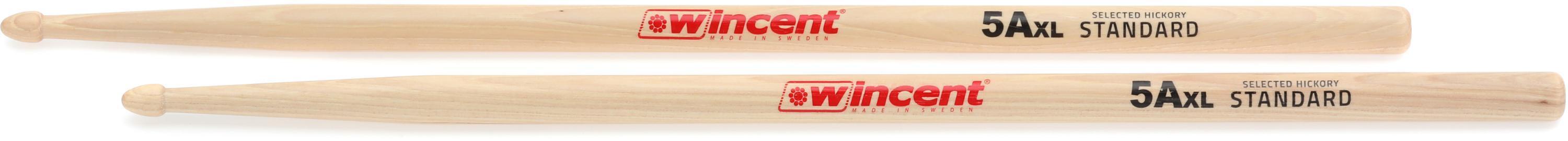 Photo of Wincent Hickory Drumsticks - 5AXL - Wood Tip